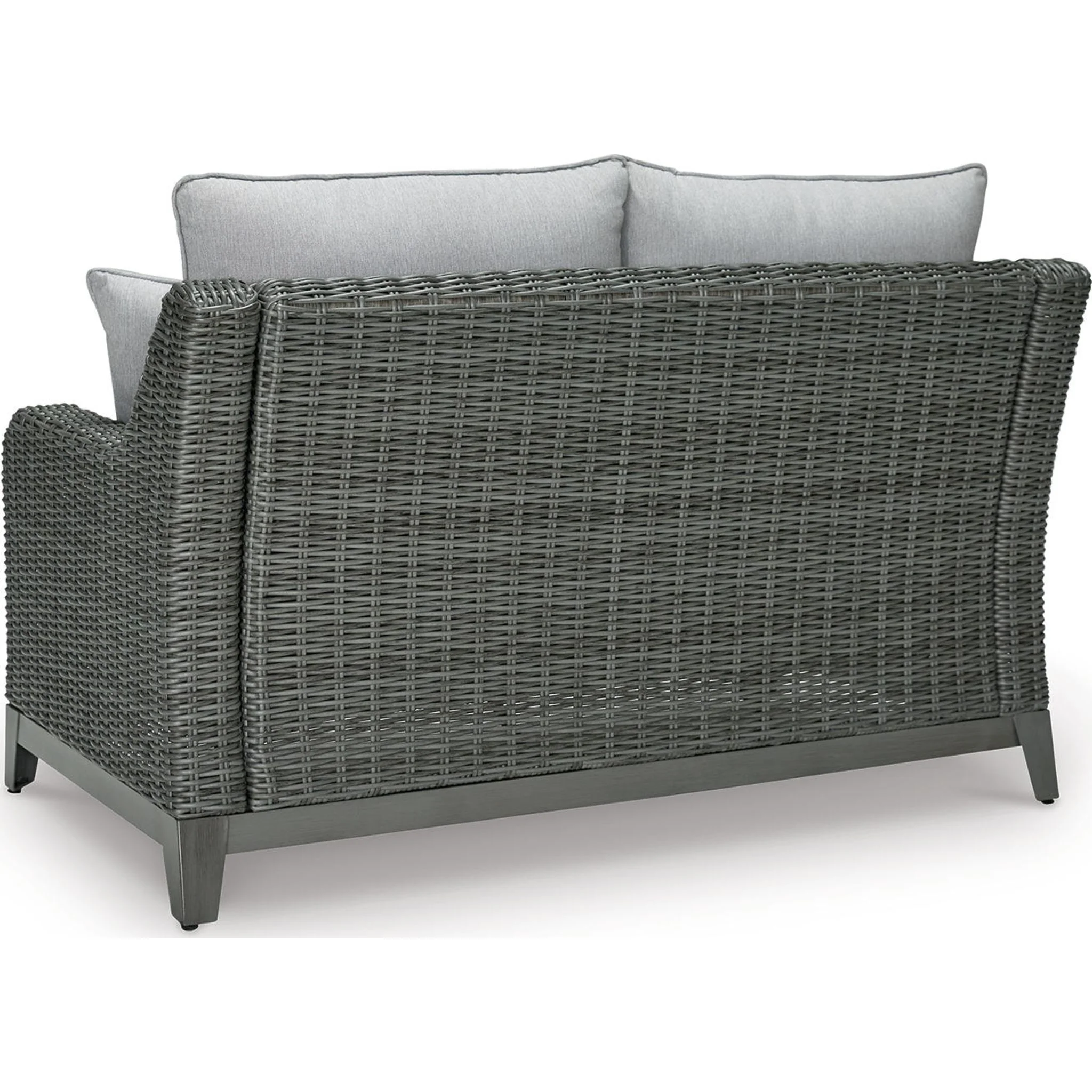 Elite Park Outdoor Loveseat with Cushion - Gray - Image 14