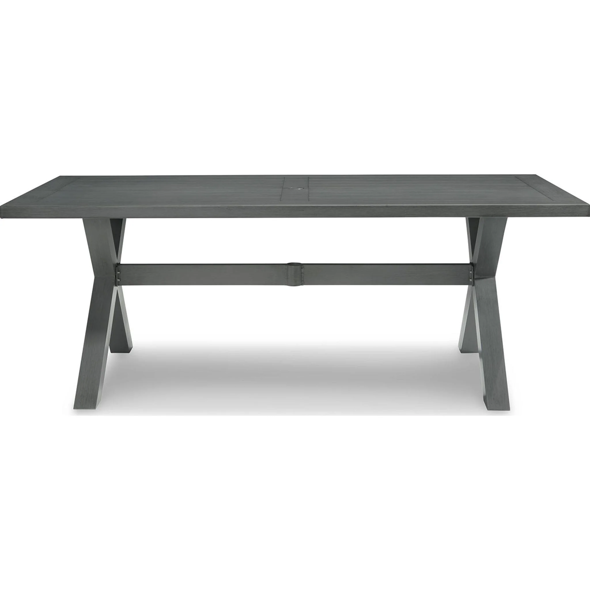 Elite Park Outdoor Rectangle Dining Table - Gray - Image 6