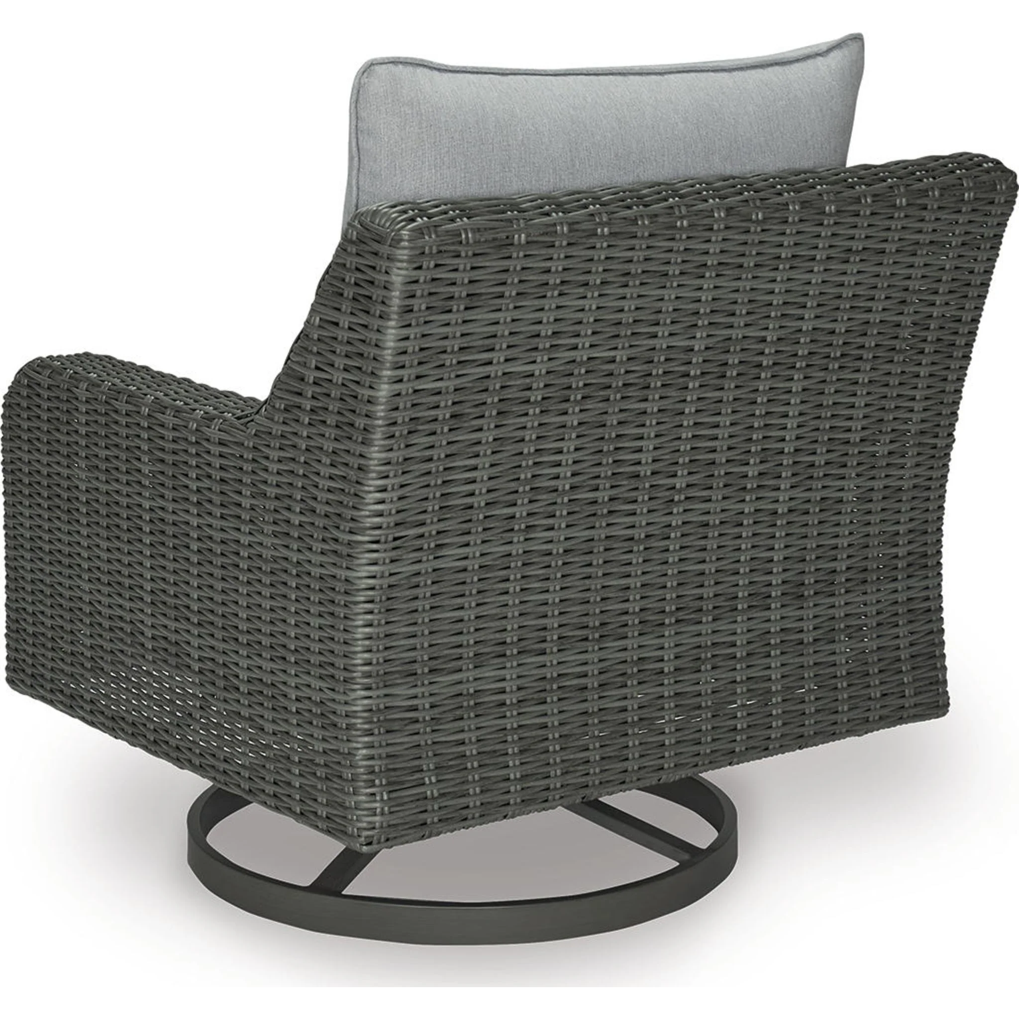 Elite Park Outdoor Swivel Lounge Chair with Cushion - Gray - Image 9