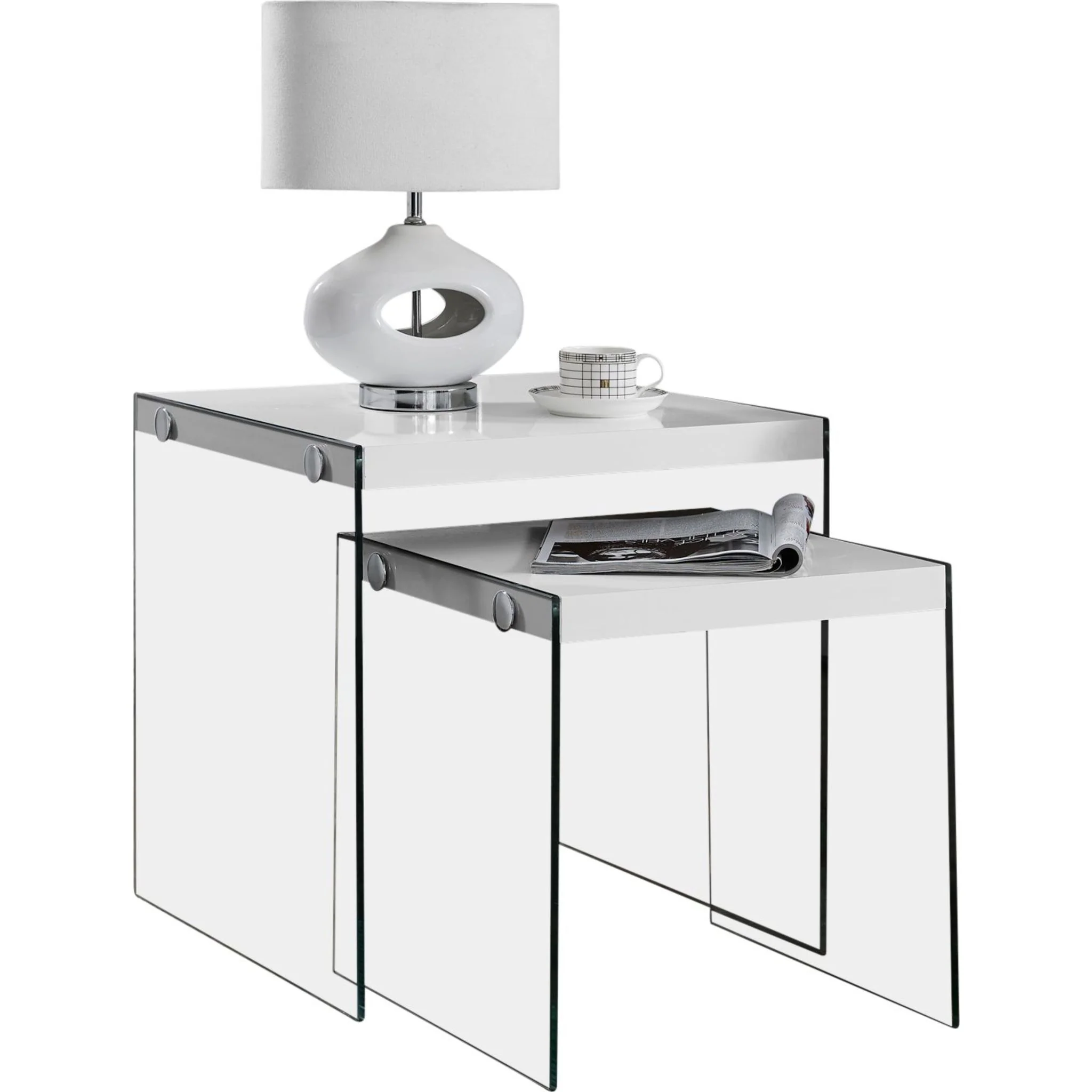Elle Nesting Table - White - Image 2