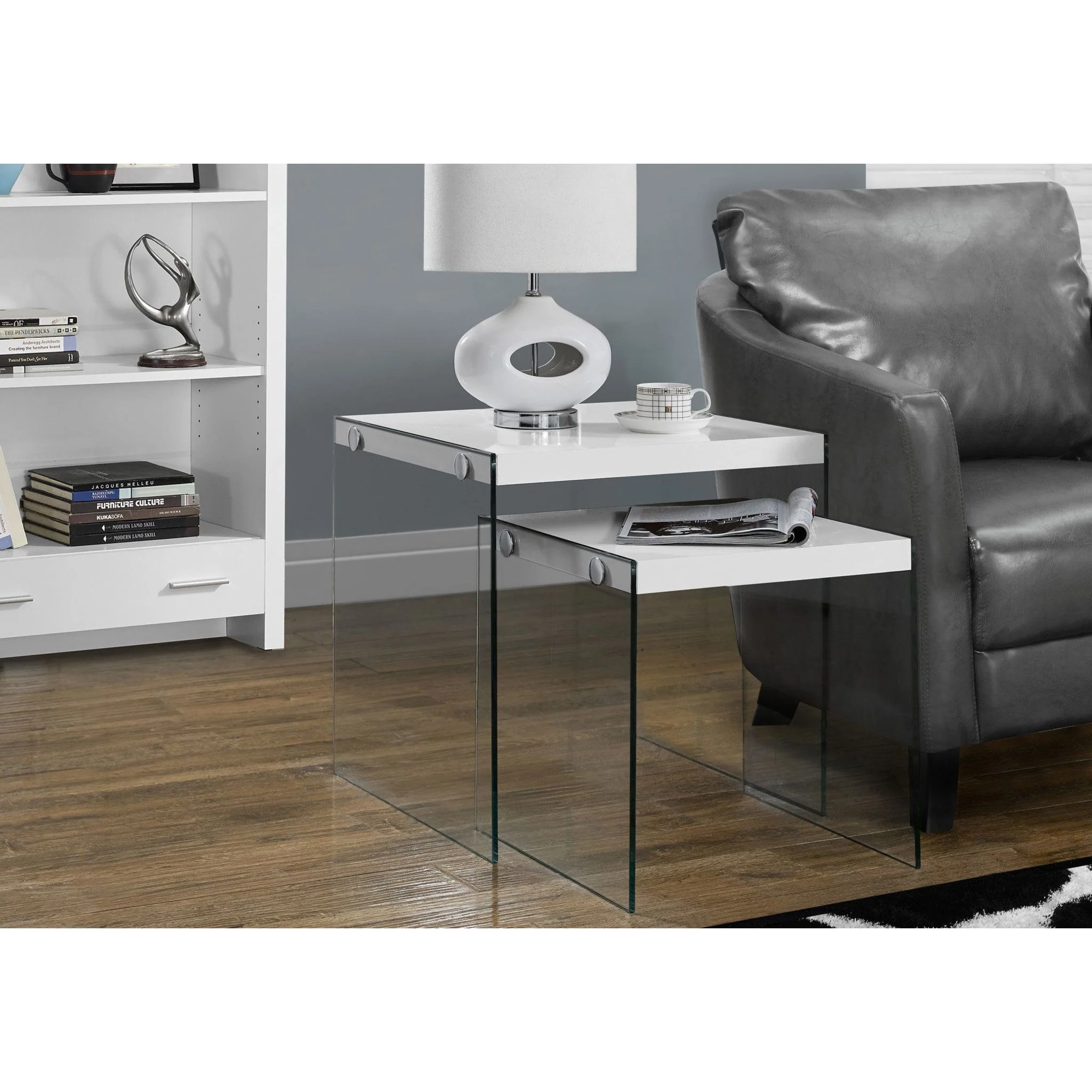 Elle Nesting Table - White - Image 3