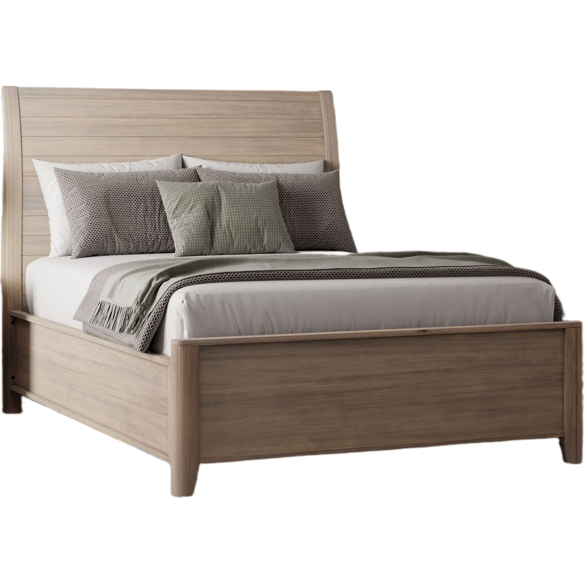 Ellesmere 6 Piece Sleigh Bedroom - Champagne - Image 2
