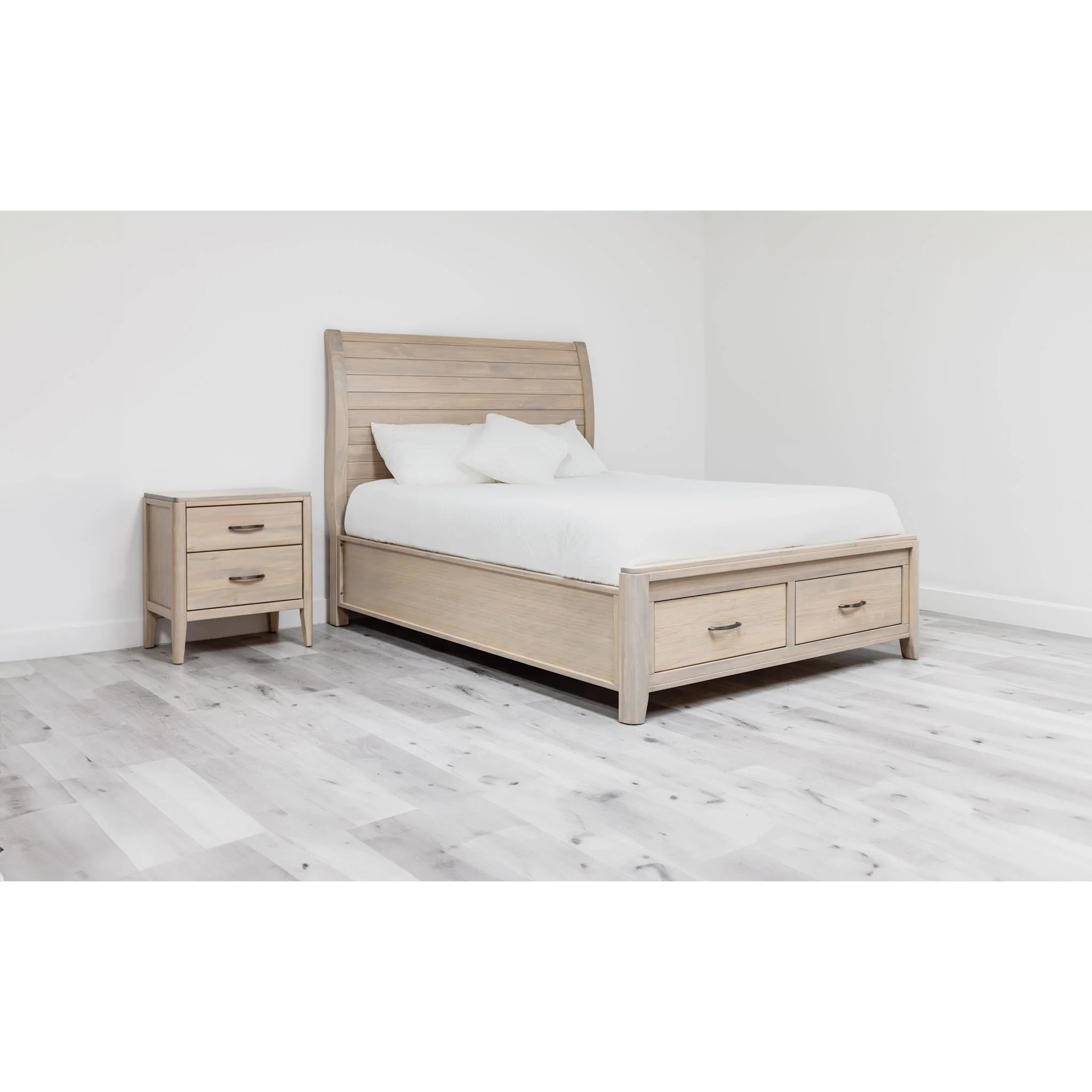 Ellesmere Sleigh Storage Bed - Champagne - Image 2
