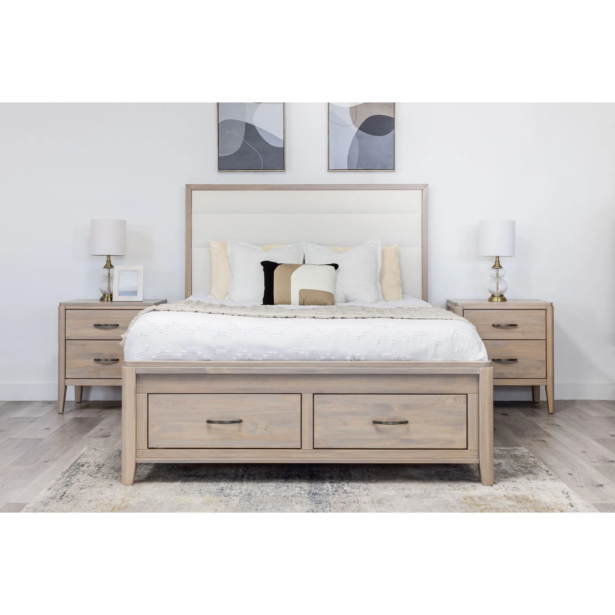 Ellesmere Storage Bed - Champagne/White - Image 2