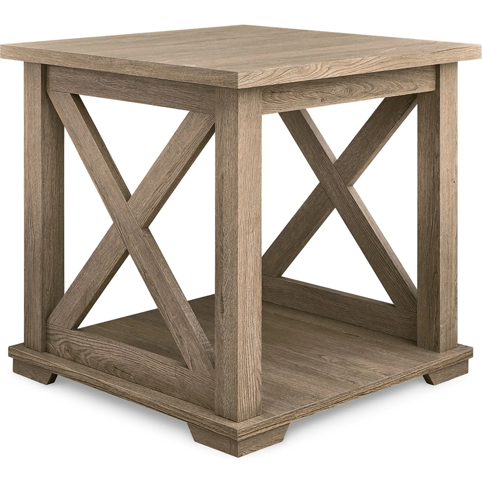 Elmferd End Table - Light Brown