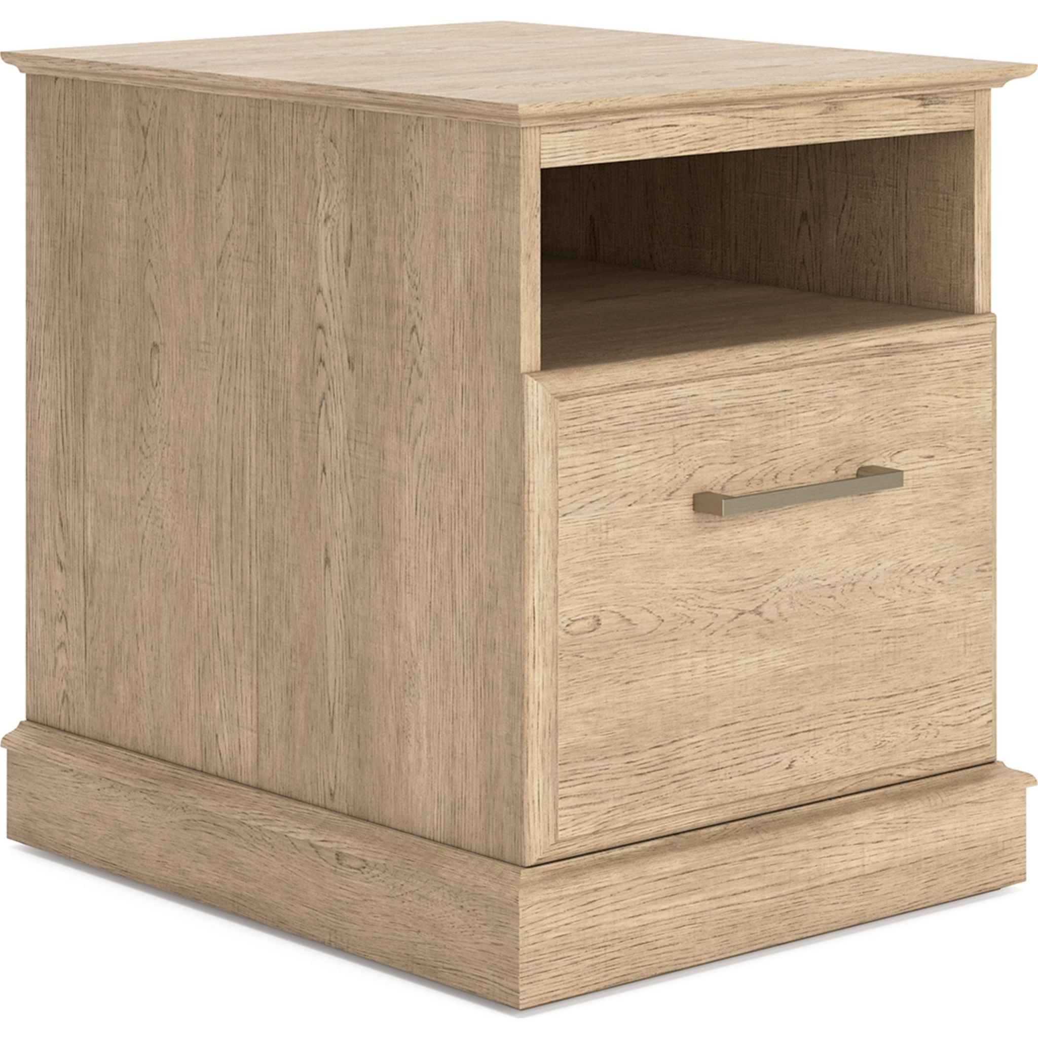 Elmferd File Cabinet - Light Brown