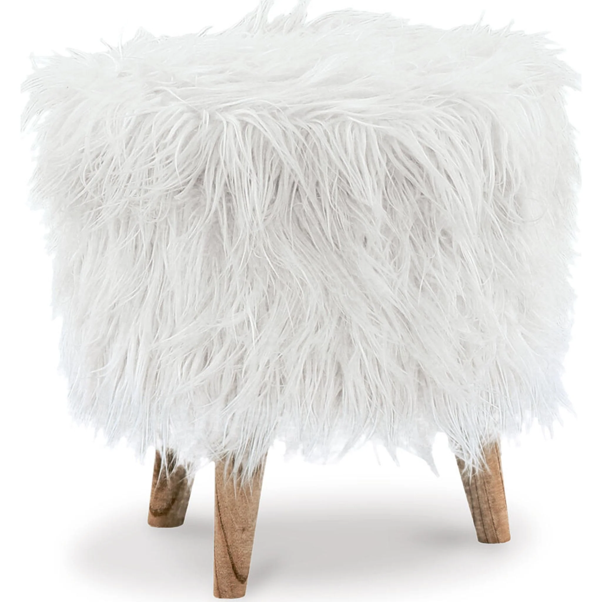 Elson Storage Ottoman - White
