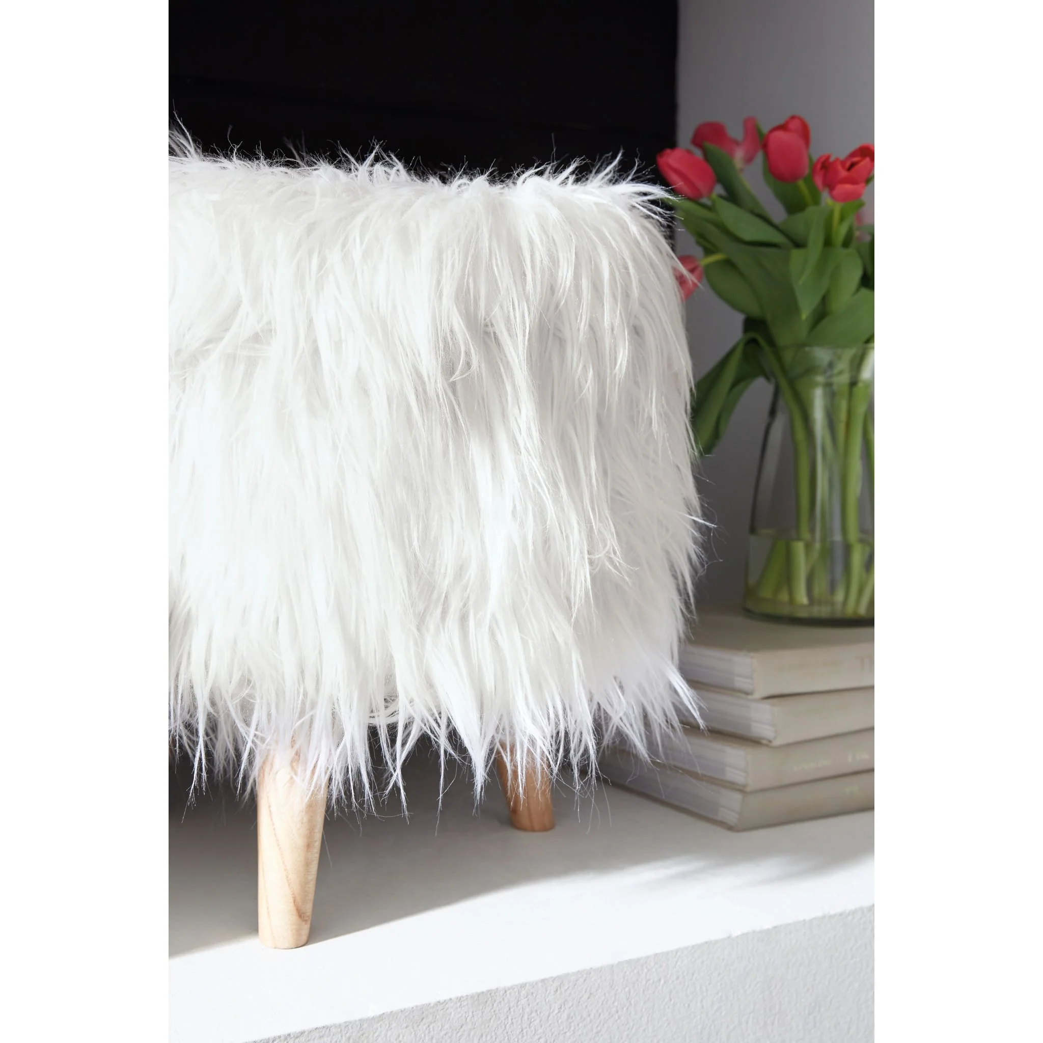 Elson Storage Ottoman - White - Image 3