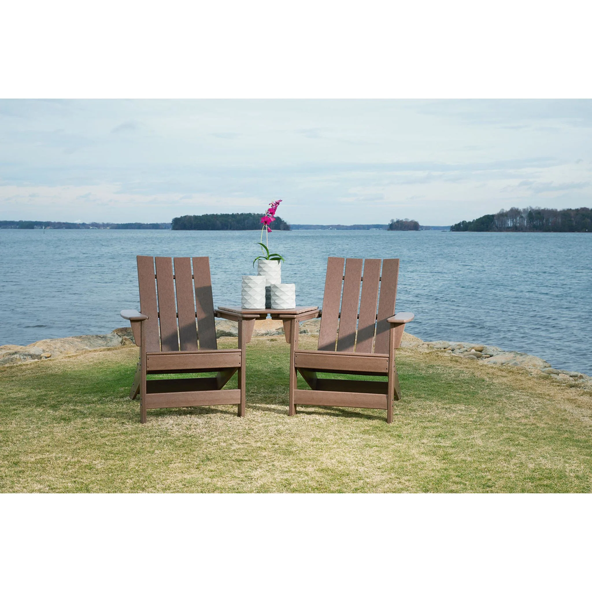Emmeline 3 Piece Outdoor Seating - Brown - Image 2