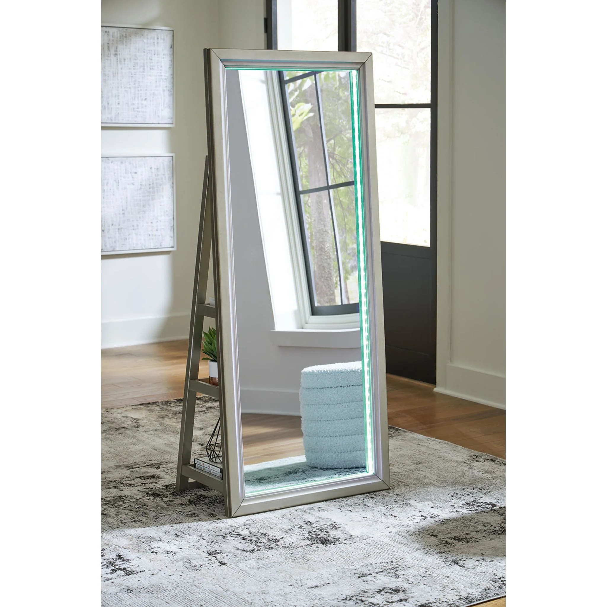 Evesen Floor Mirror - Champagne - Image 18