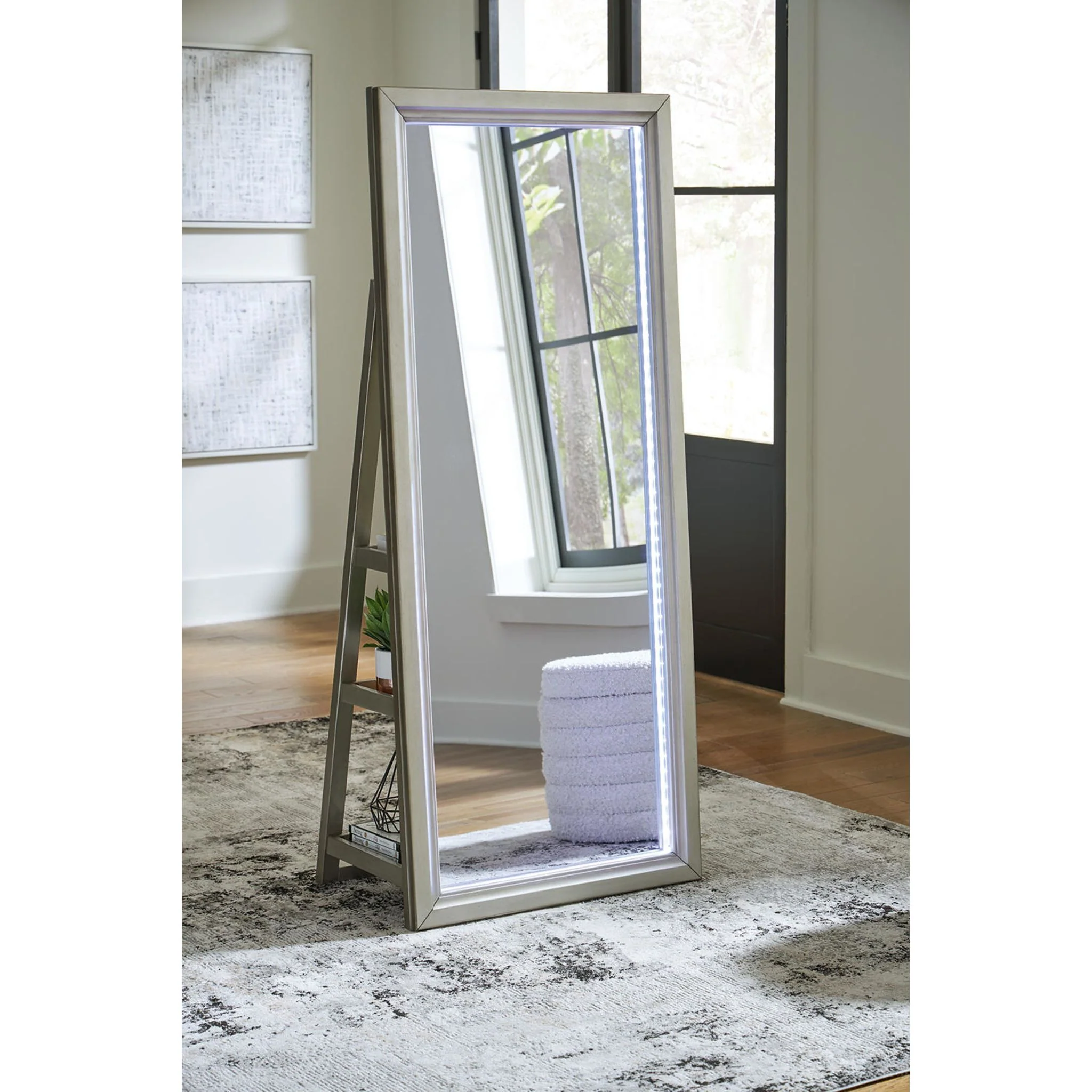 Evesen Floor Mirror - Champagne - Image 2