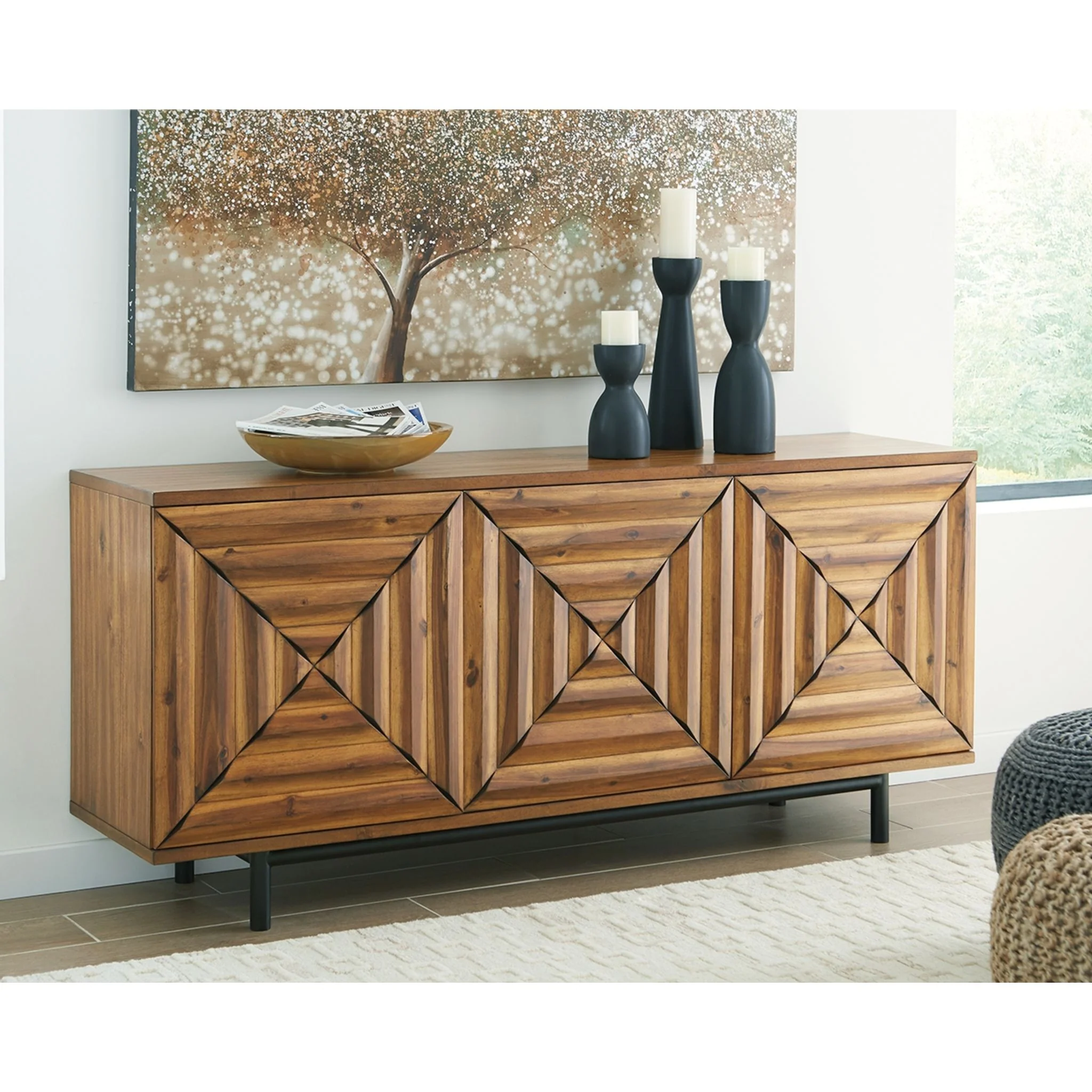 Fair Ridge Cabinet - Warm Brown - Image 3