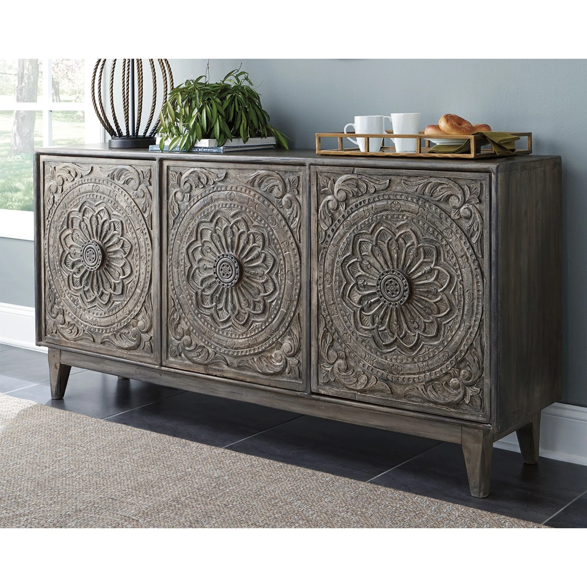 Fair Ridge Console Table - Antique Gray - Image 3