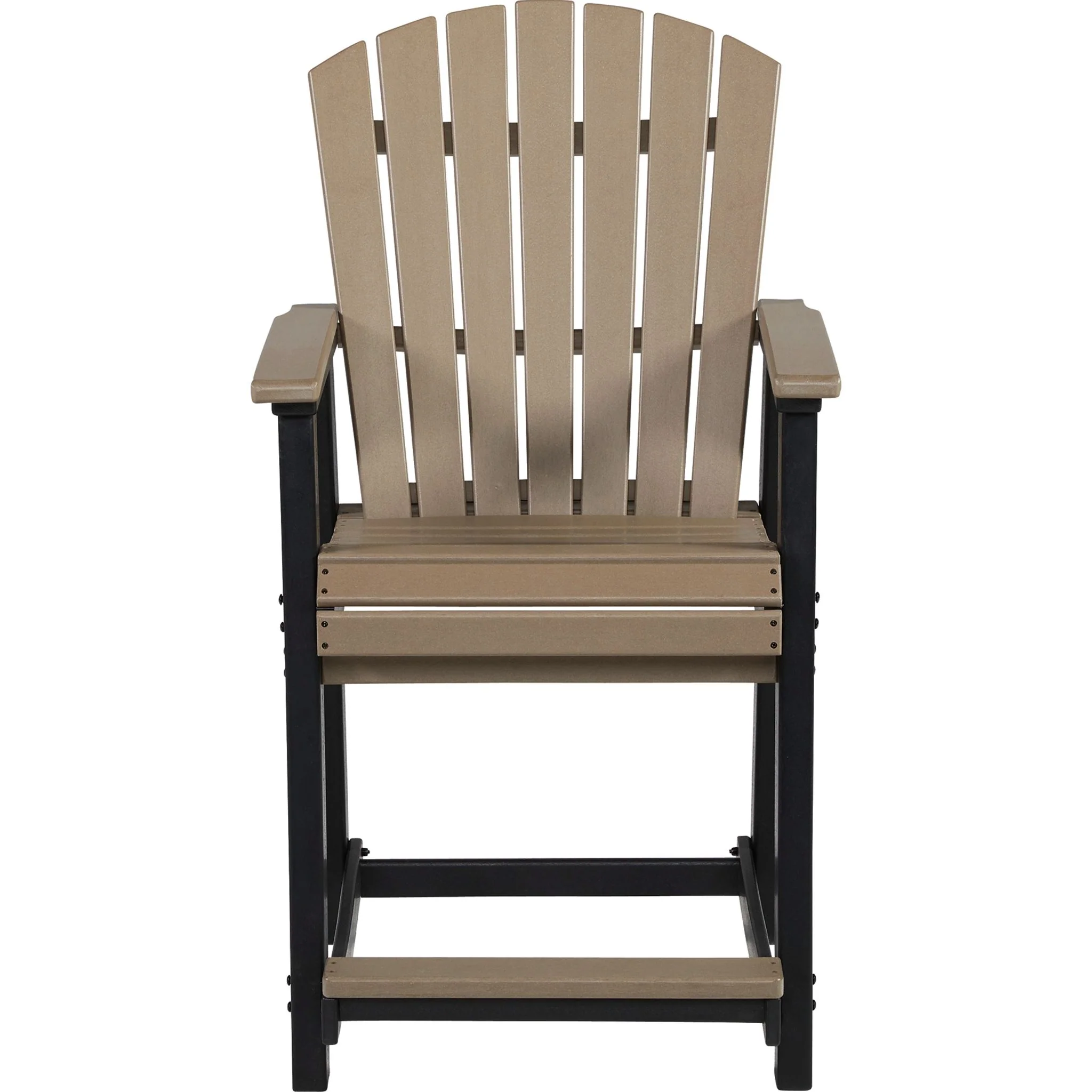 Fairen Trail Outdoor Counter Height Stool (set of 2) - Black/Driftwood - Image 5