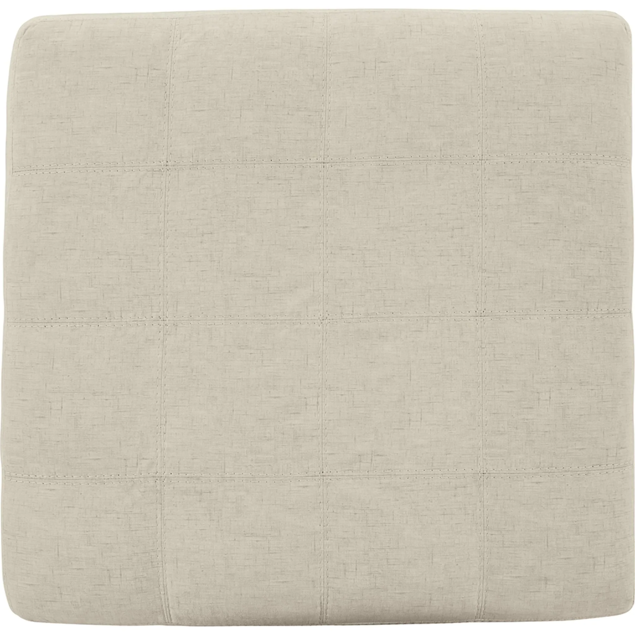 Falkirk Oversized Accent Ottoman - Parchment - Image 4
