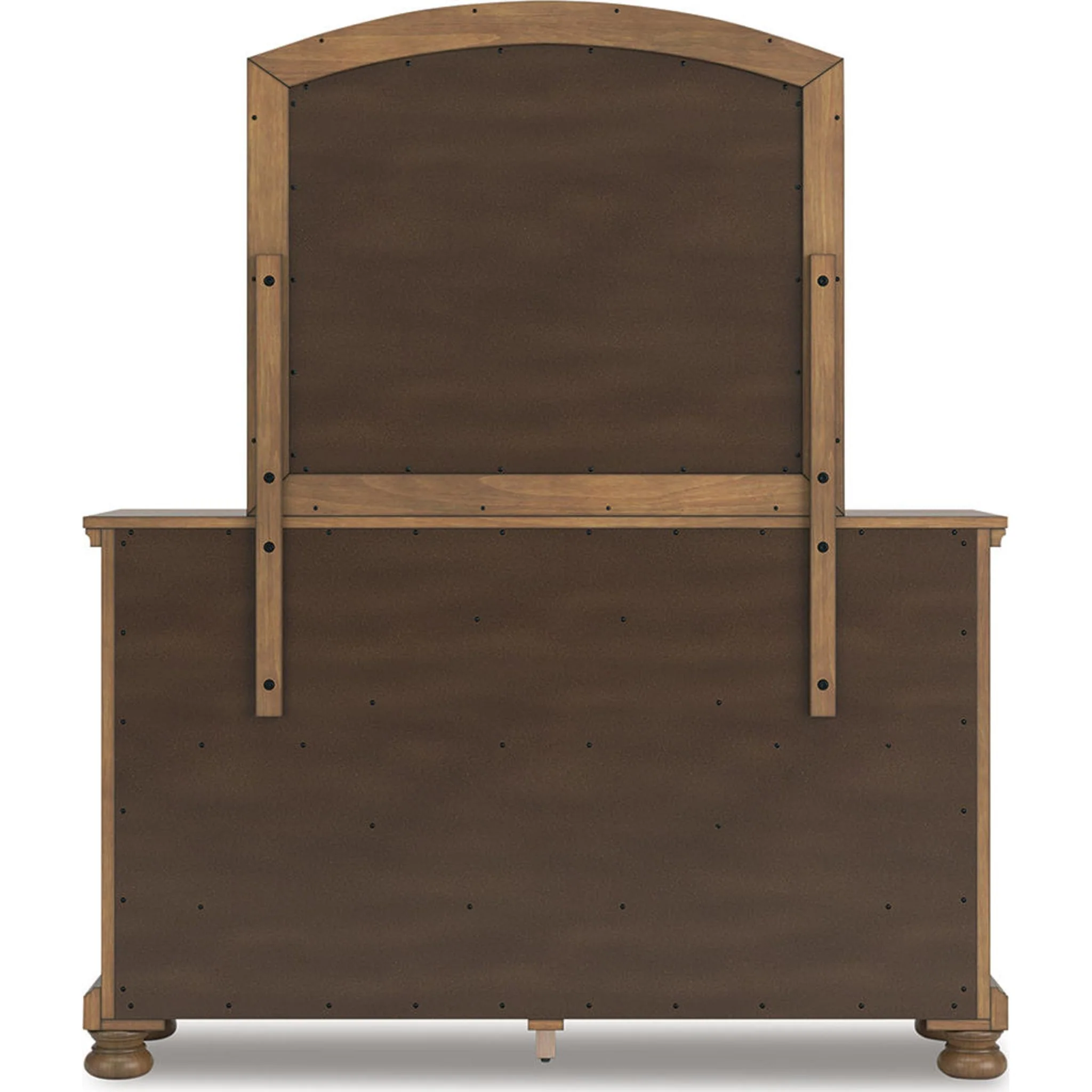 Feddinger 6 Piece King Panel Bedroom - Medium Brown - Image 5
