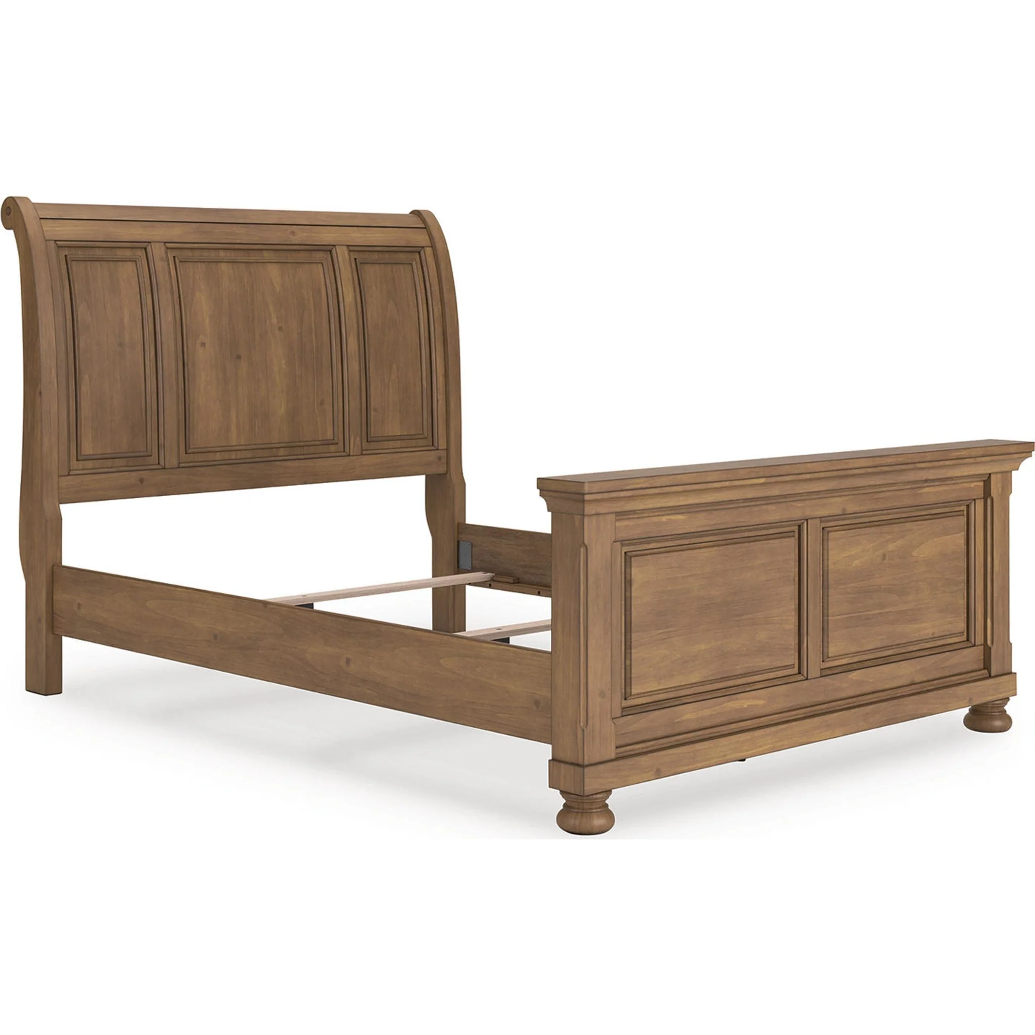 Feddinger Sleigh Bed - Medium Brown - Image 2