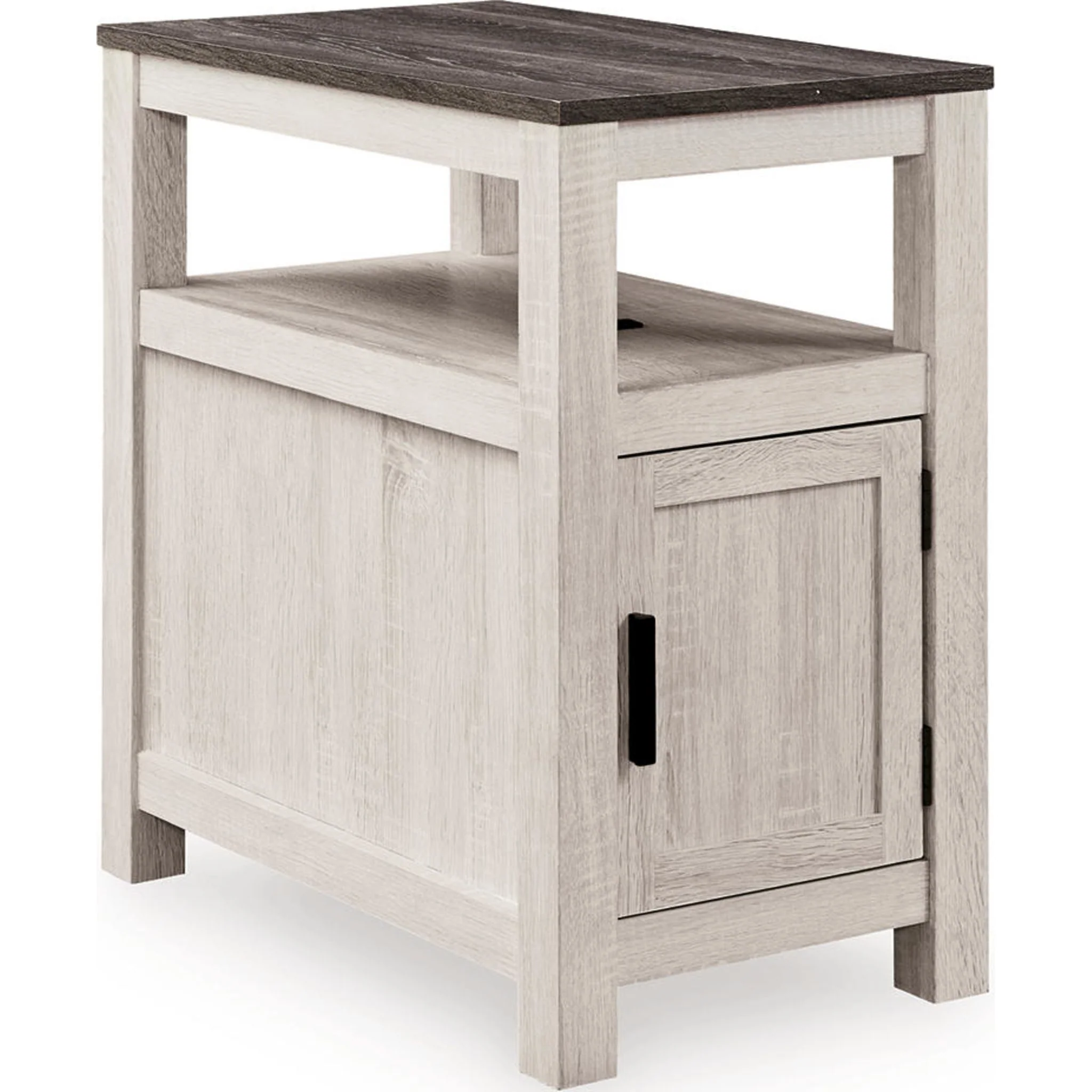 Fendenmore Chairside End Table - Brown Gray/Antique White - Image 2