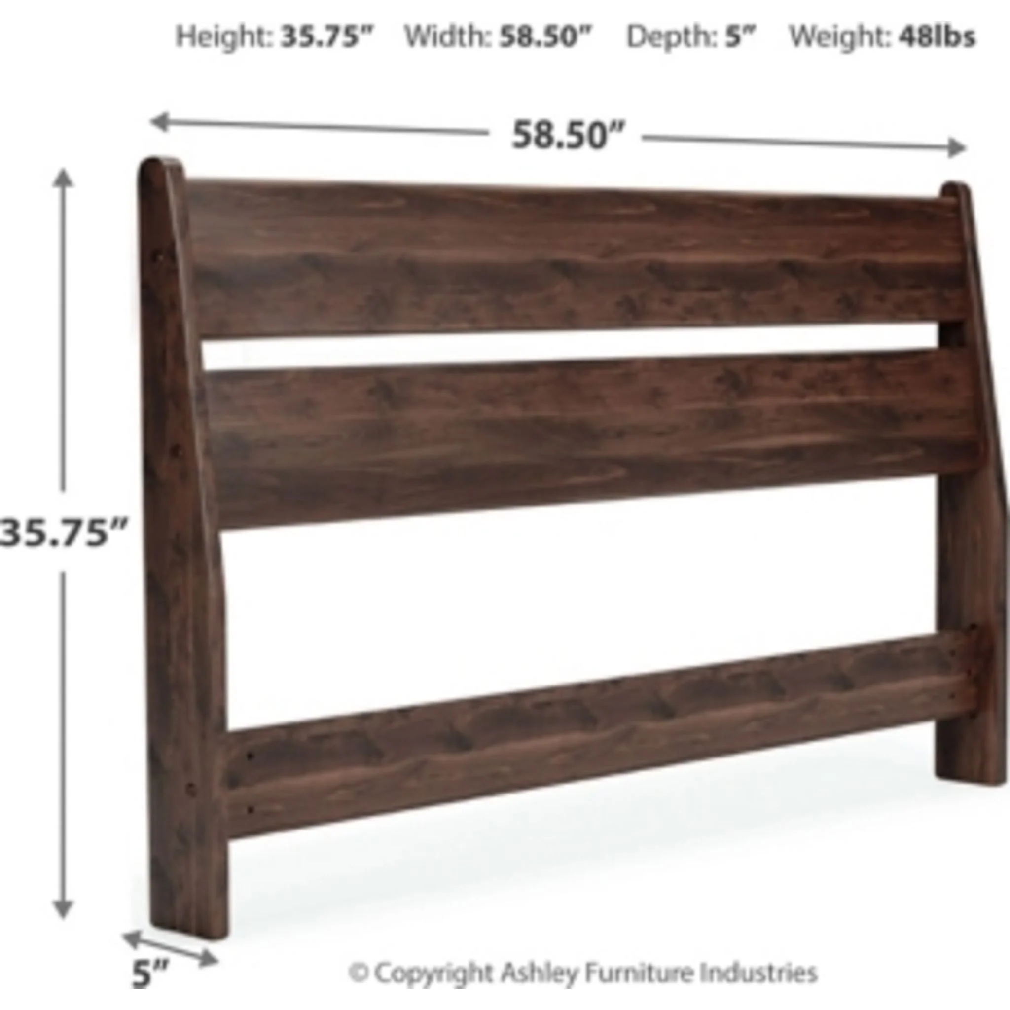 Finch Full Panel Headboard - Black - Image 4