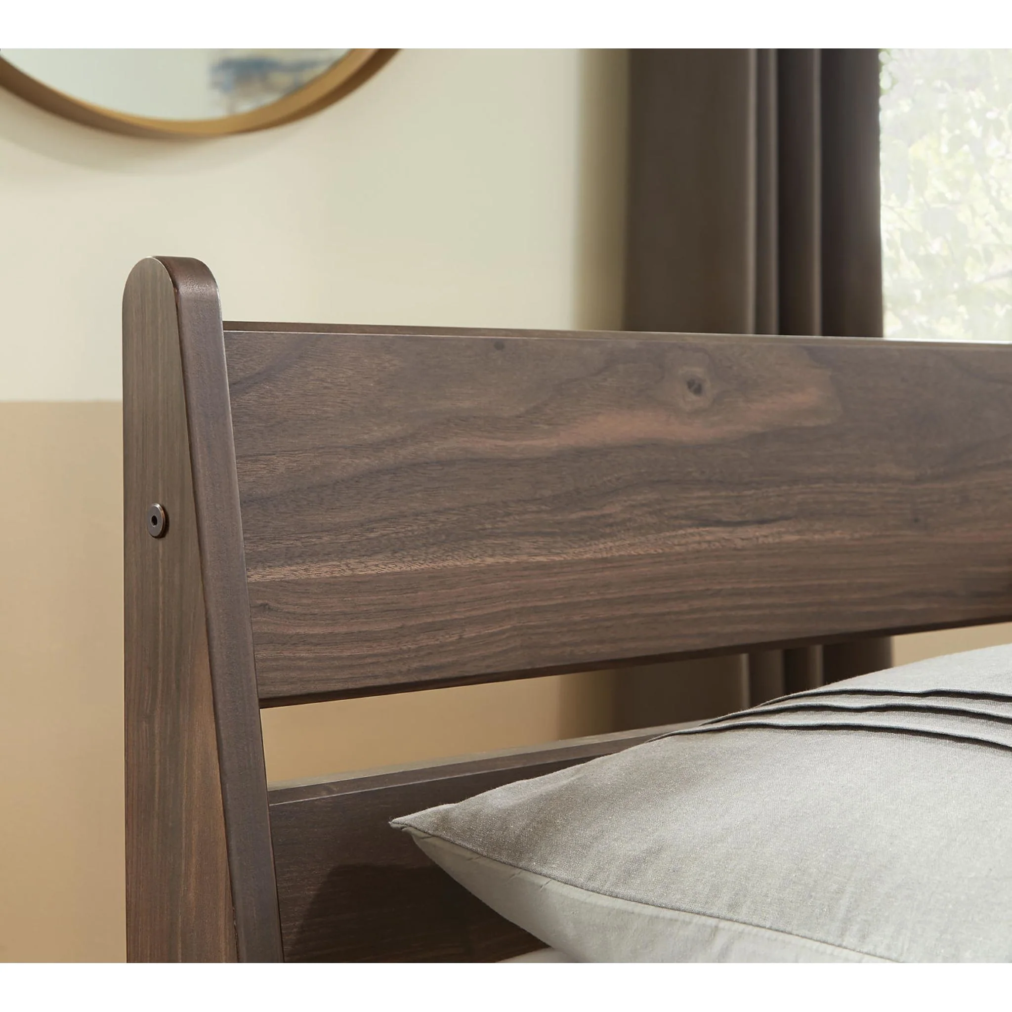 Finch Full Panel Headboard - Black - Image 5