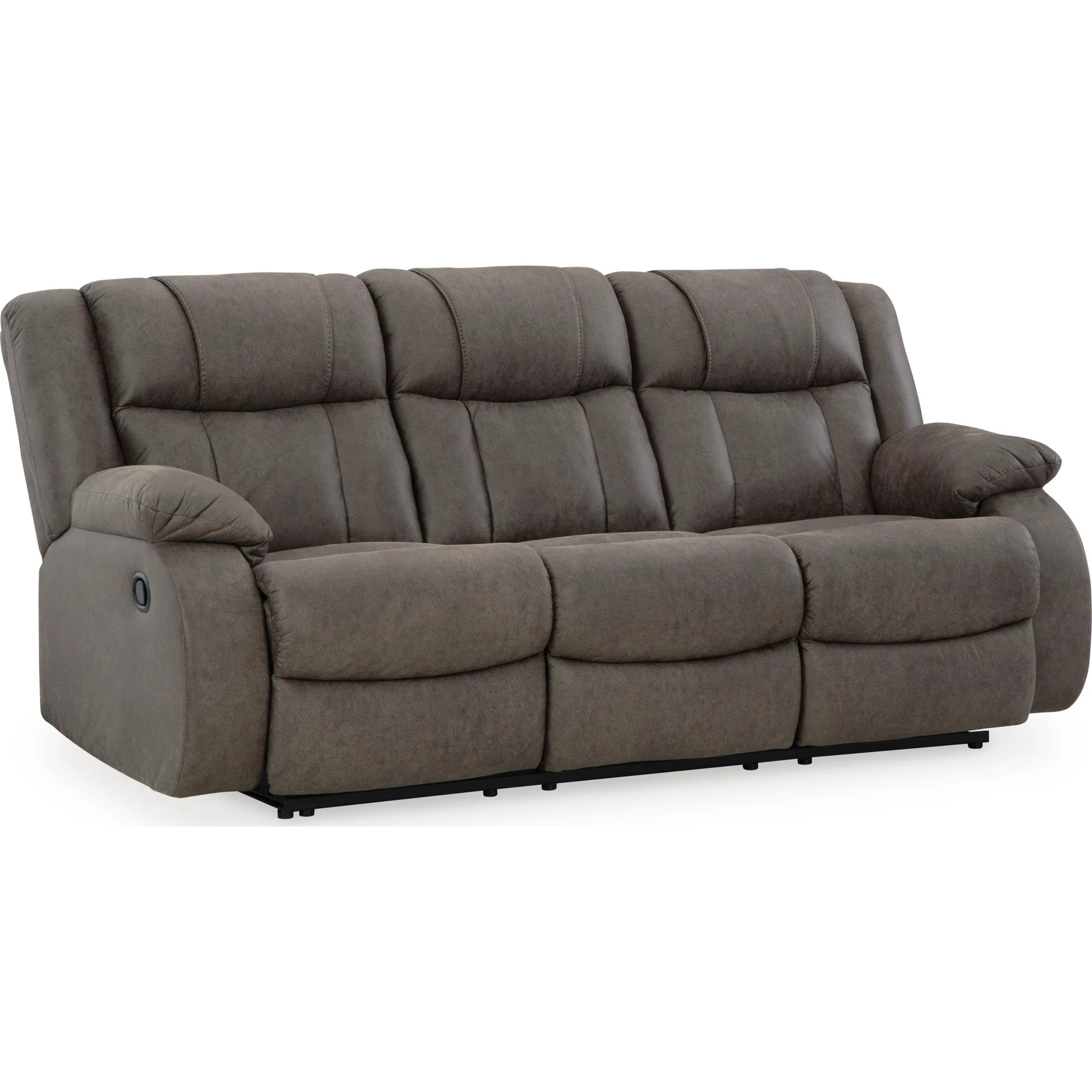 First Base Reclining Sofa - Gunmetal - Image 5