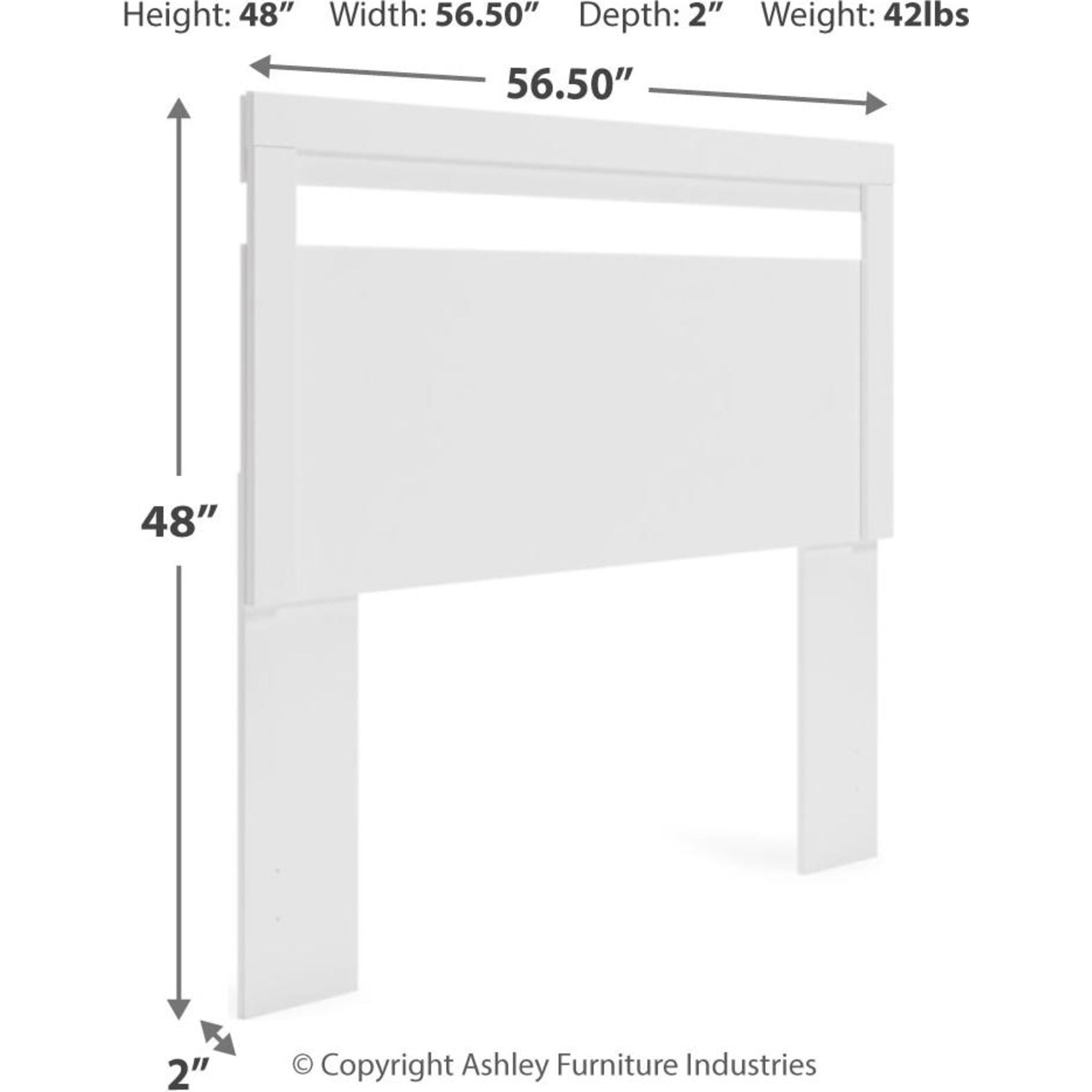 Flannia Full Platform Bed - White - Image 2