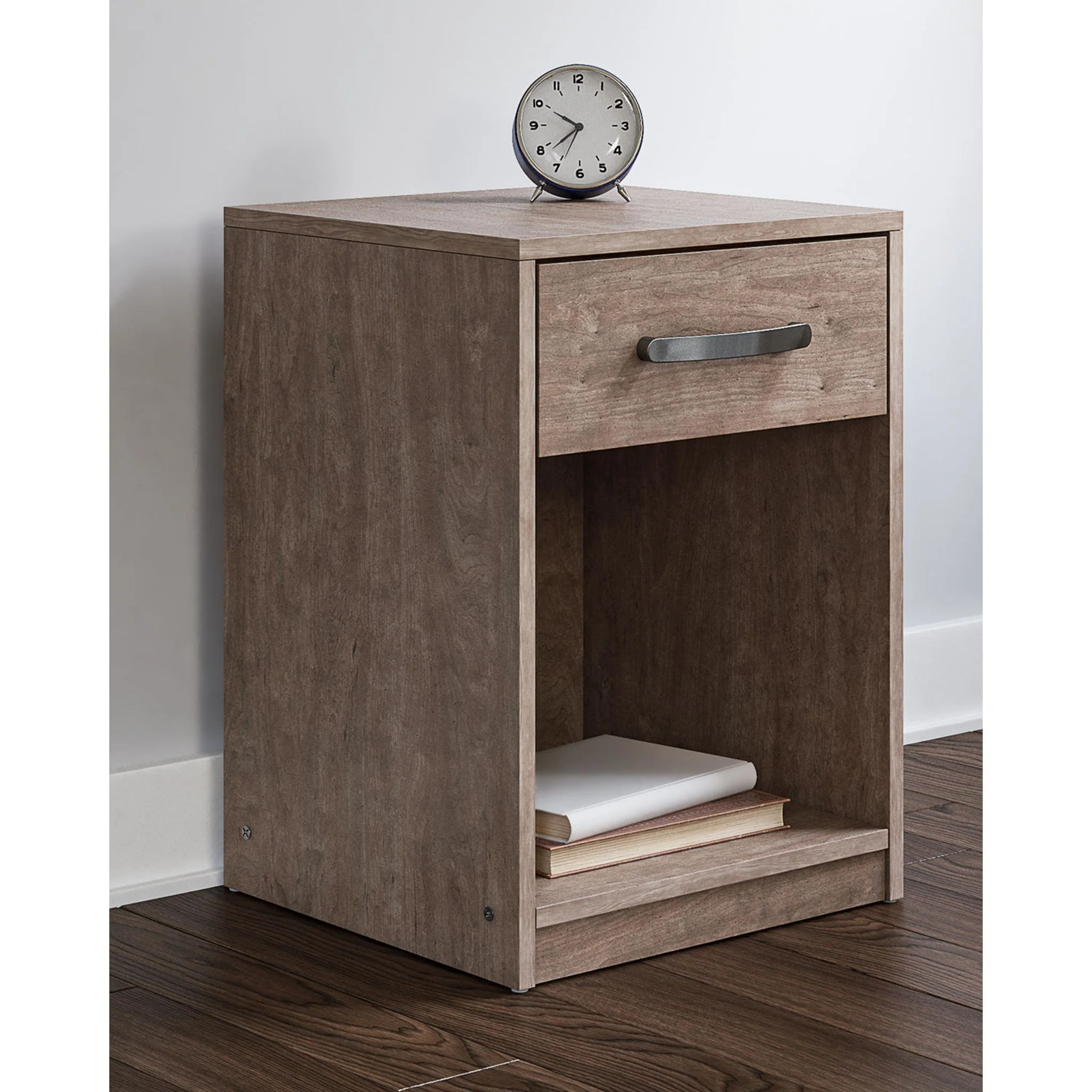 Flannia Nightstand - Black/Gray - Image 8
