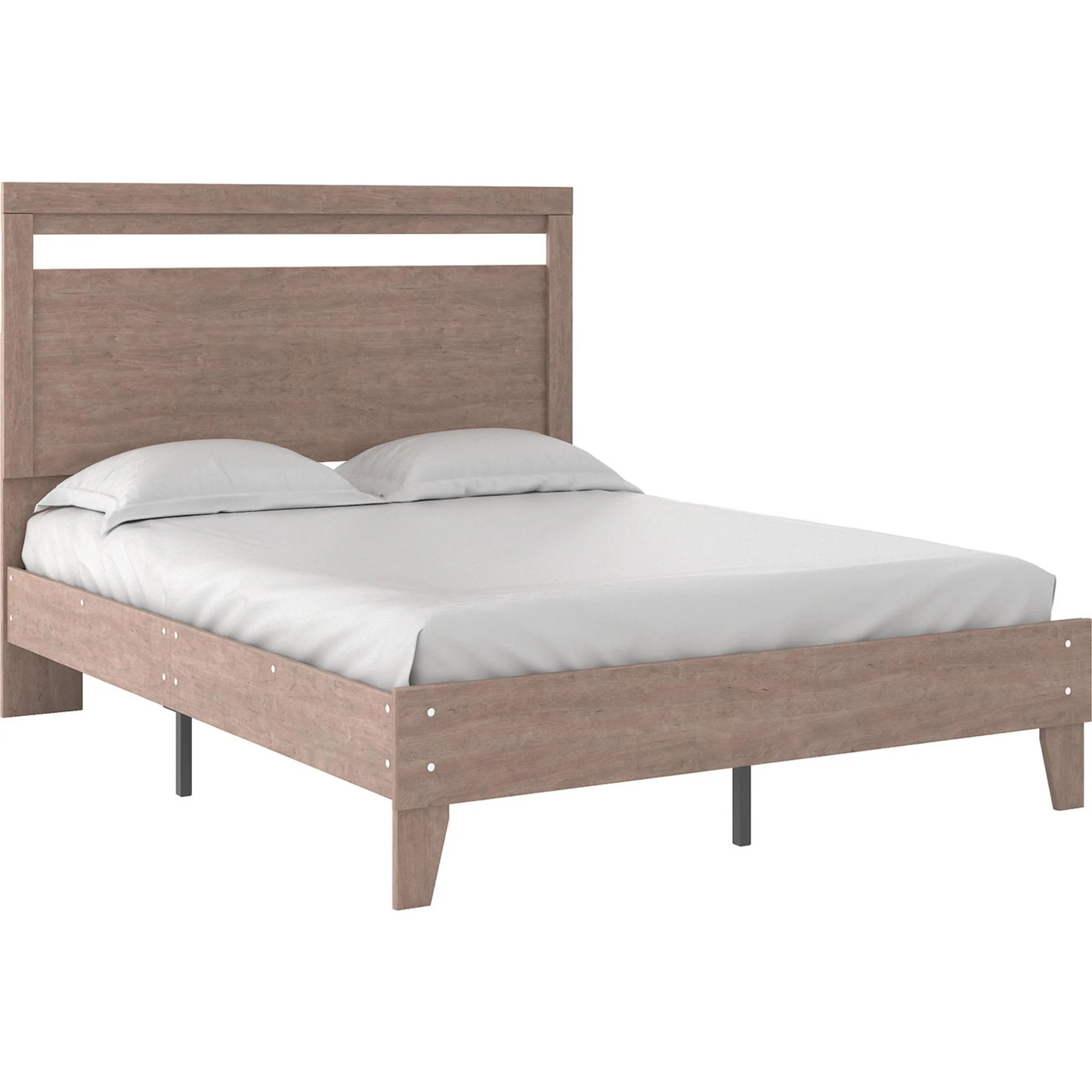 Flannia Queen Platform Bed - Gray - Image 13