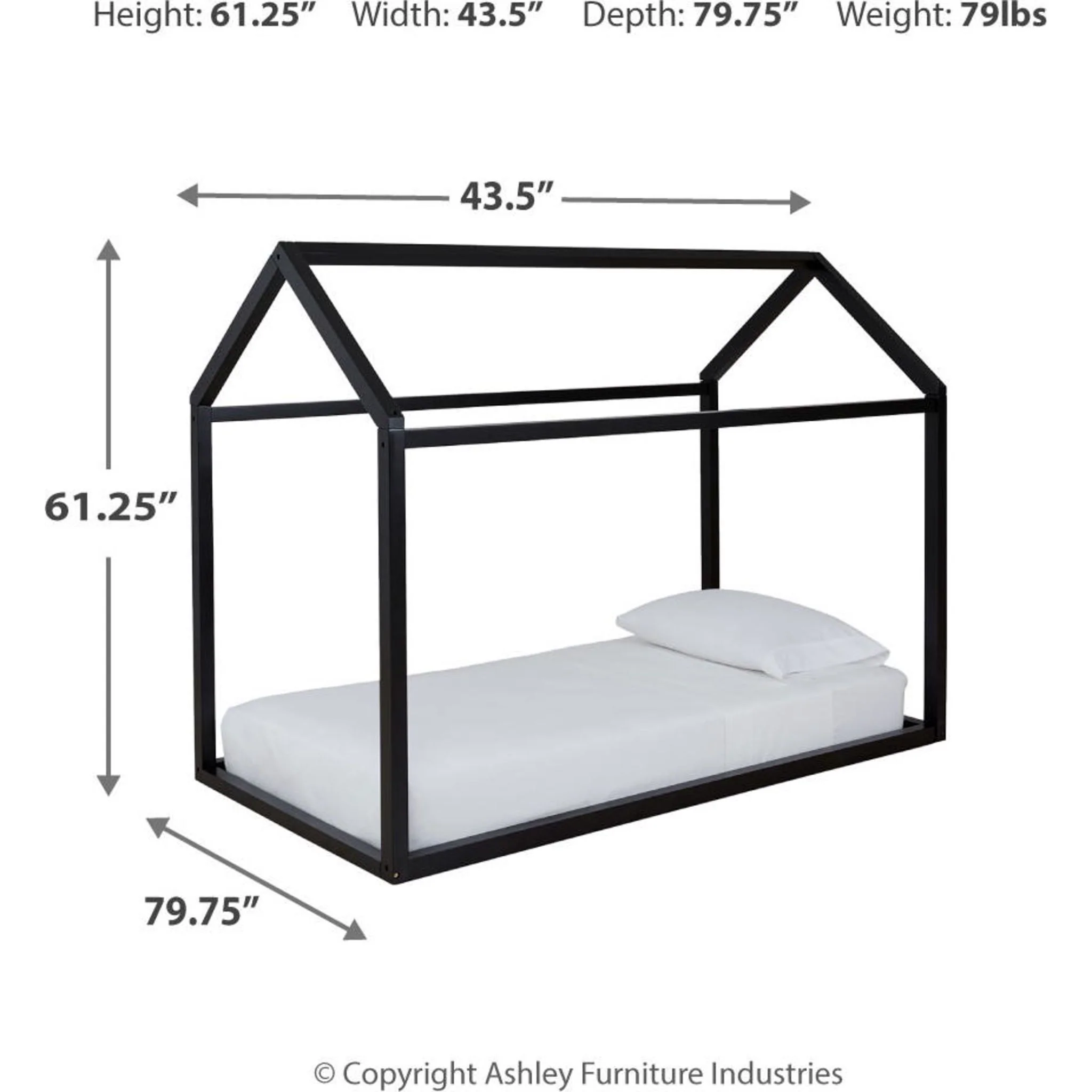 Flannibrook Twin House Bed Frame - Image 5