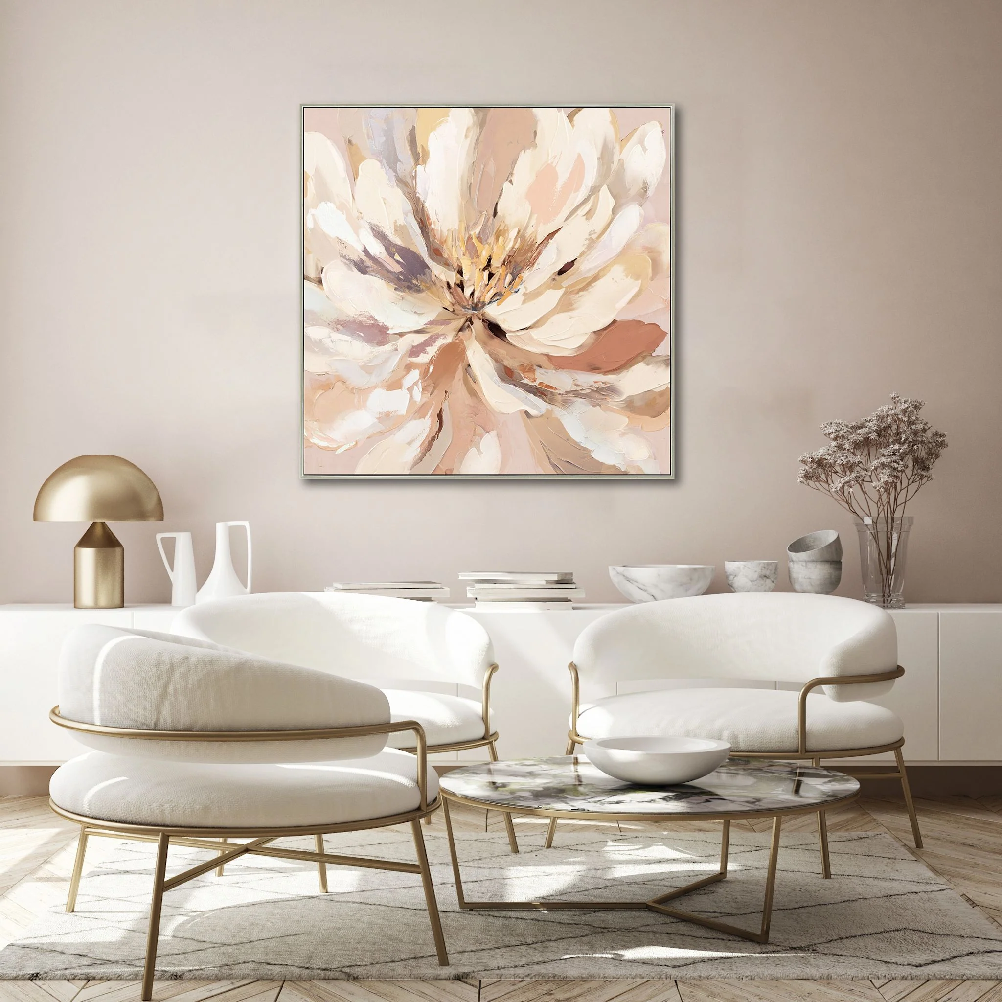 Floral Burst Wall Art 33.00" x 33.00" - Image 2