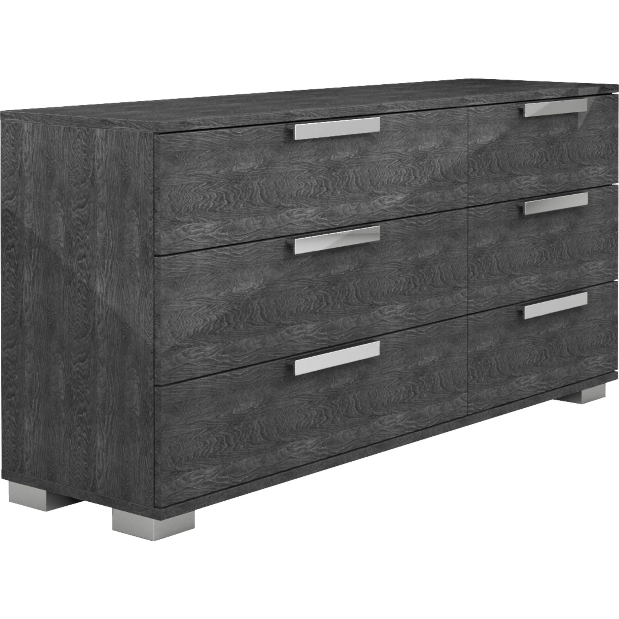 Florence 6 Piece Queen Panel Bedroom - Grey - Image 3