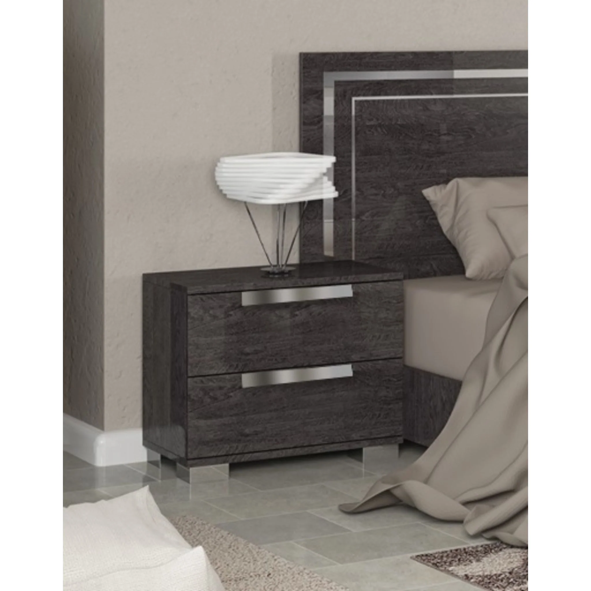 Florence Nightstand - Grey - Image 4