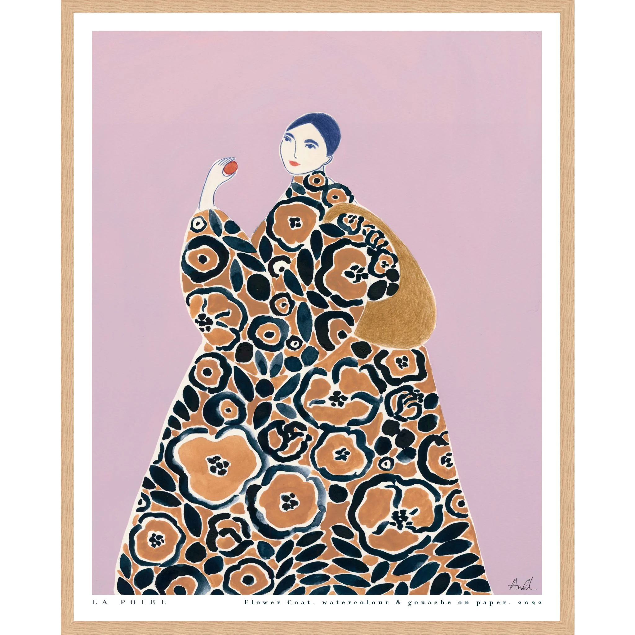 Flower Coat Wall Art 17.00" x 21.00"