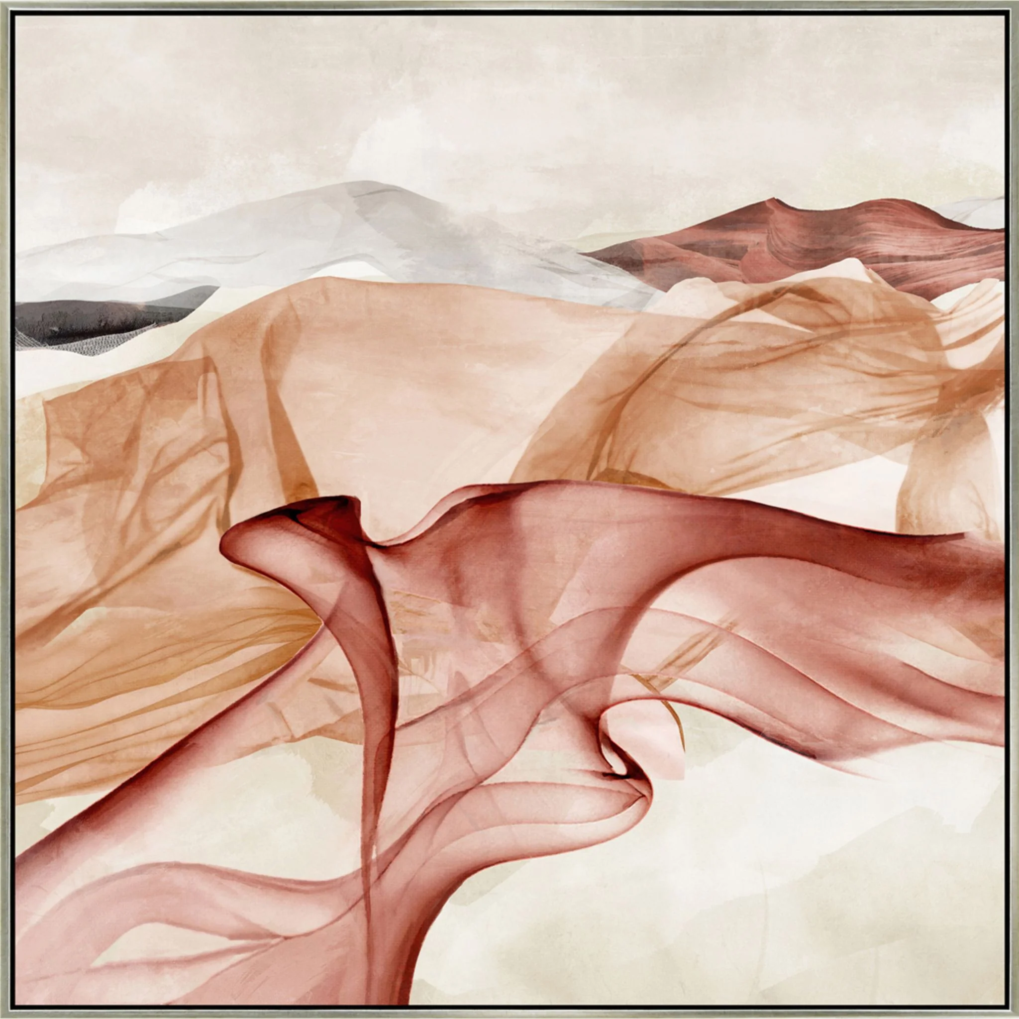 Flowing Passion II Canvas 32.00" x 32.00"