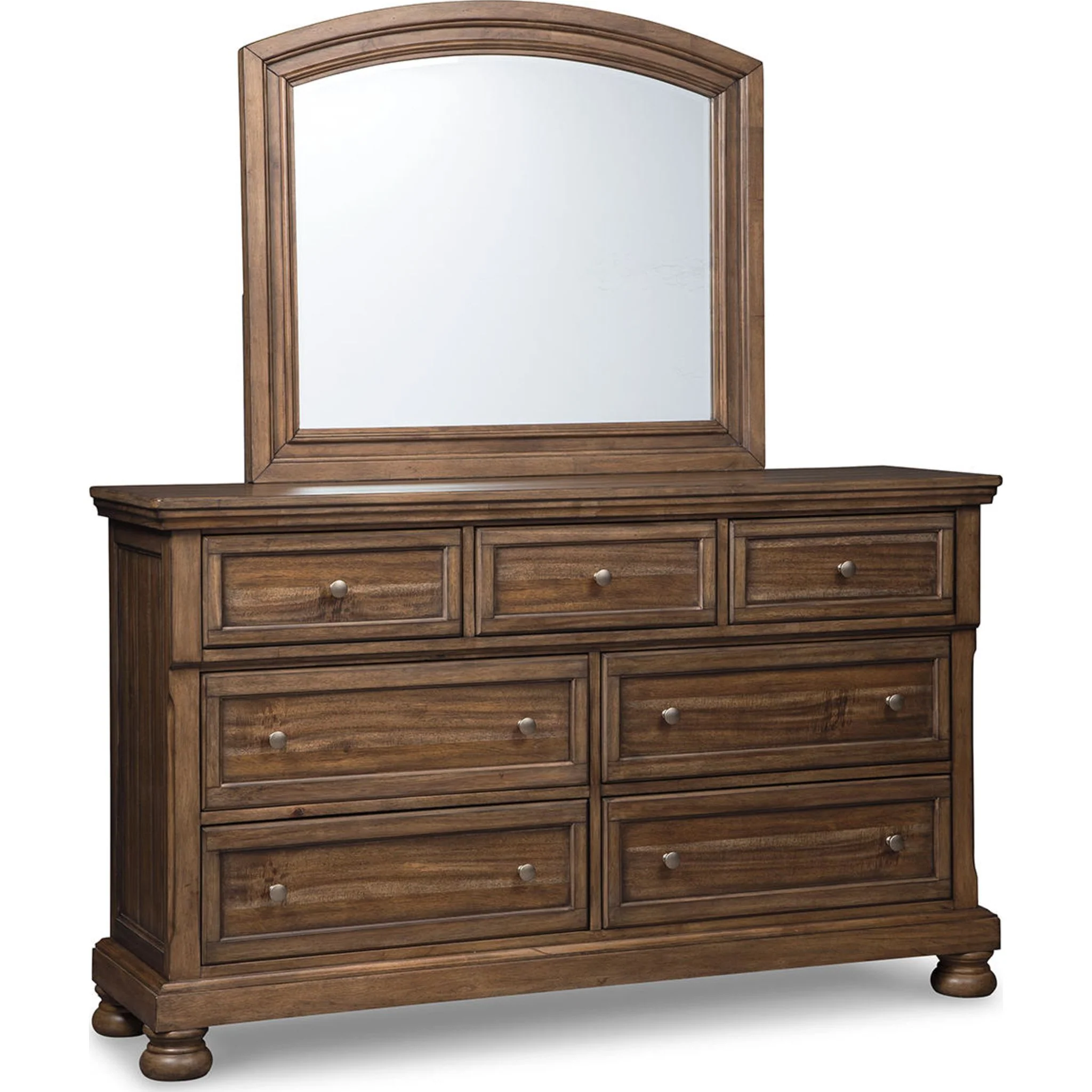 Flynnter 5 Piece King Storage Bedroom - Medium Brown - Image 13