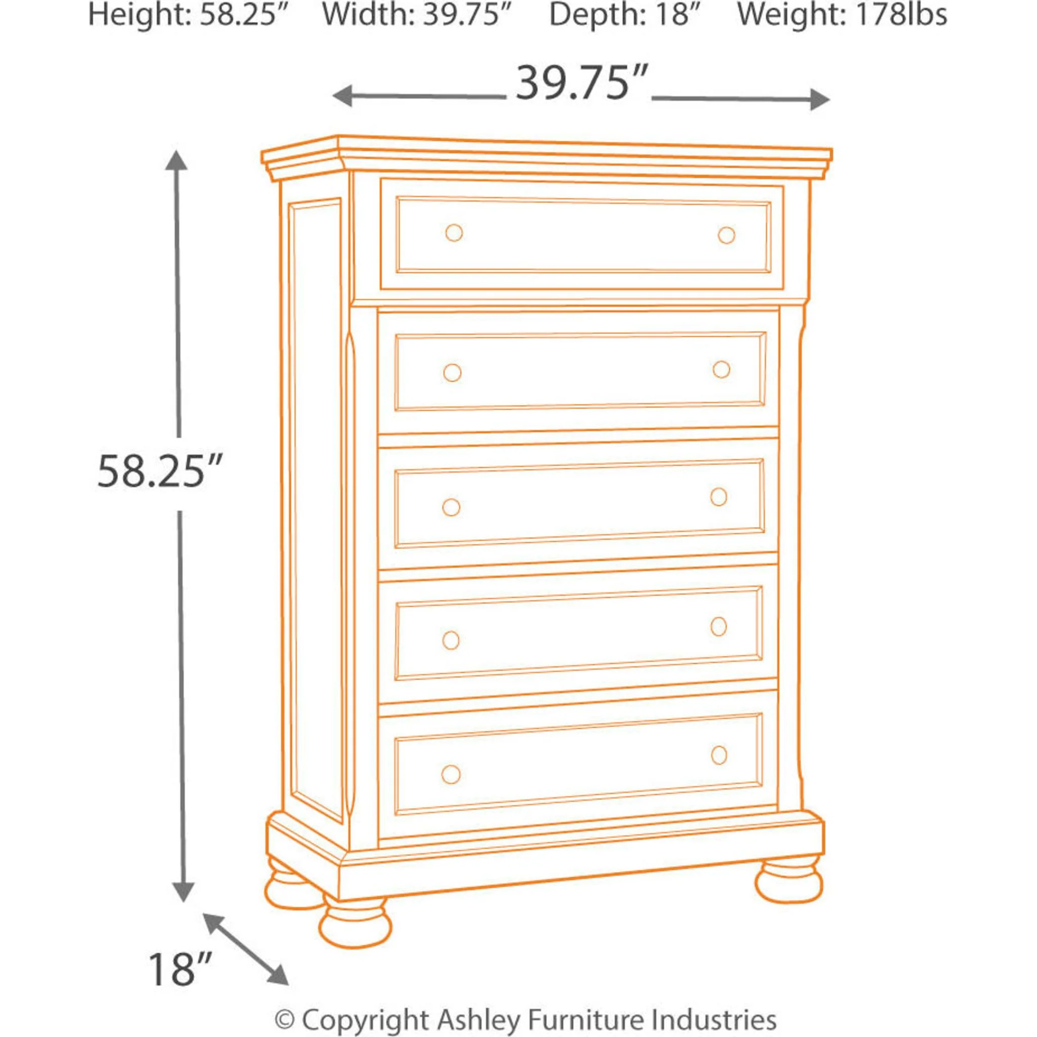 Flynnter Chest - Medium Brown - Image 22