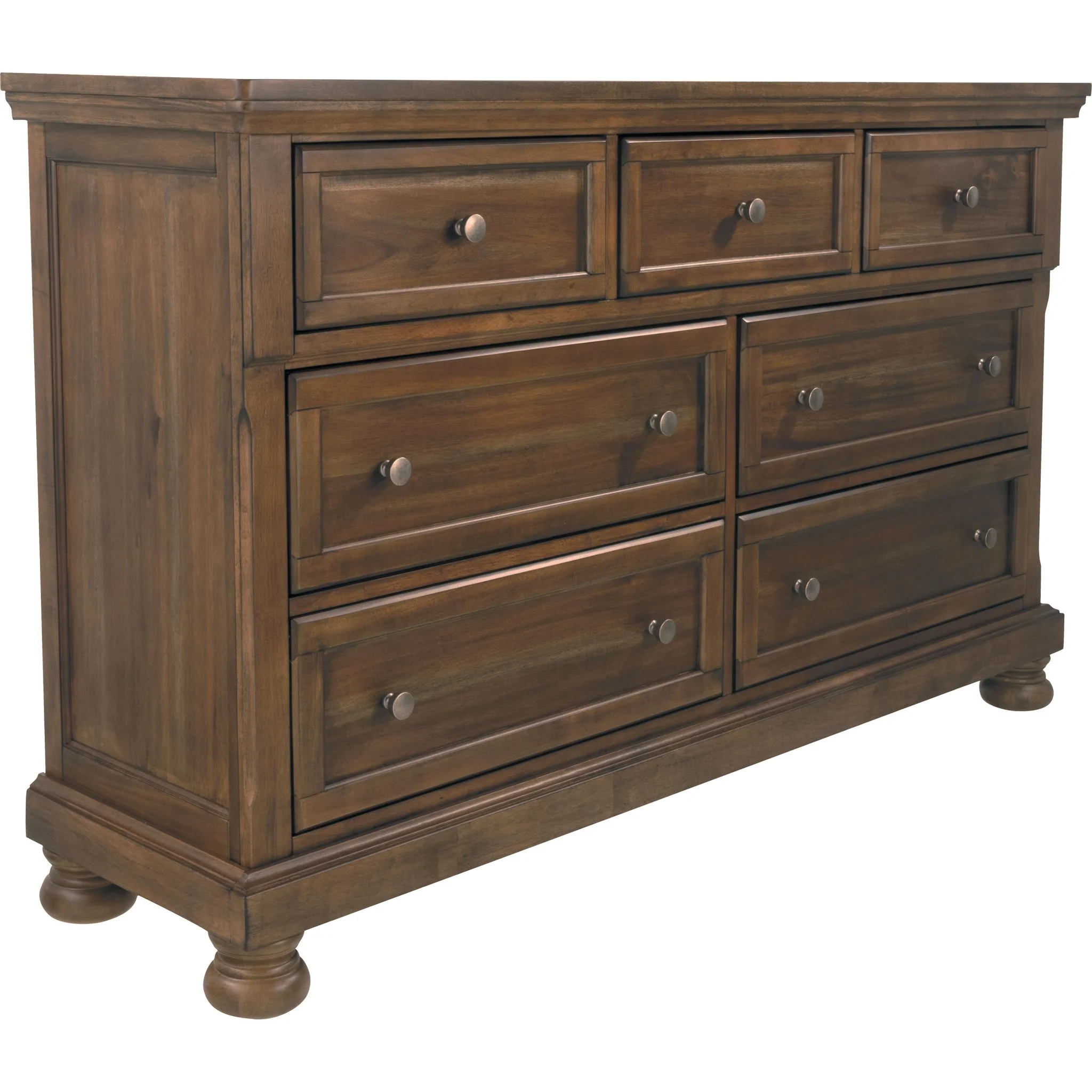 Flynnter Dresser and Mirror - Medium Brown - Image 4