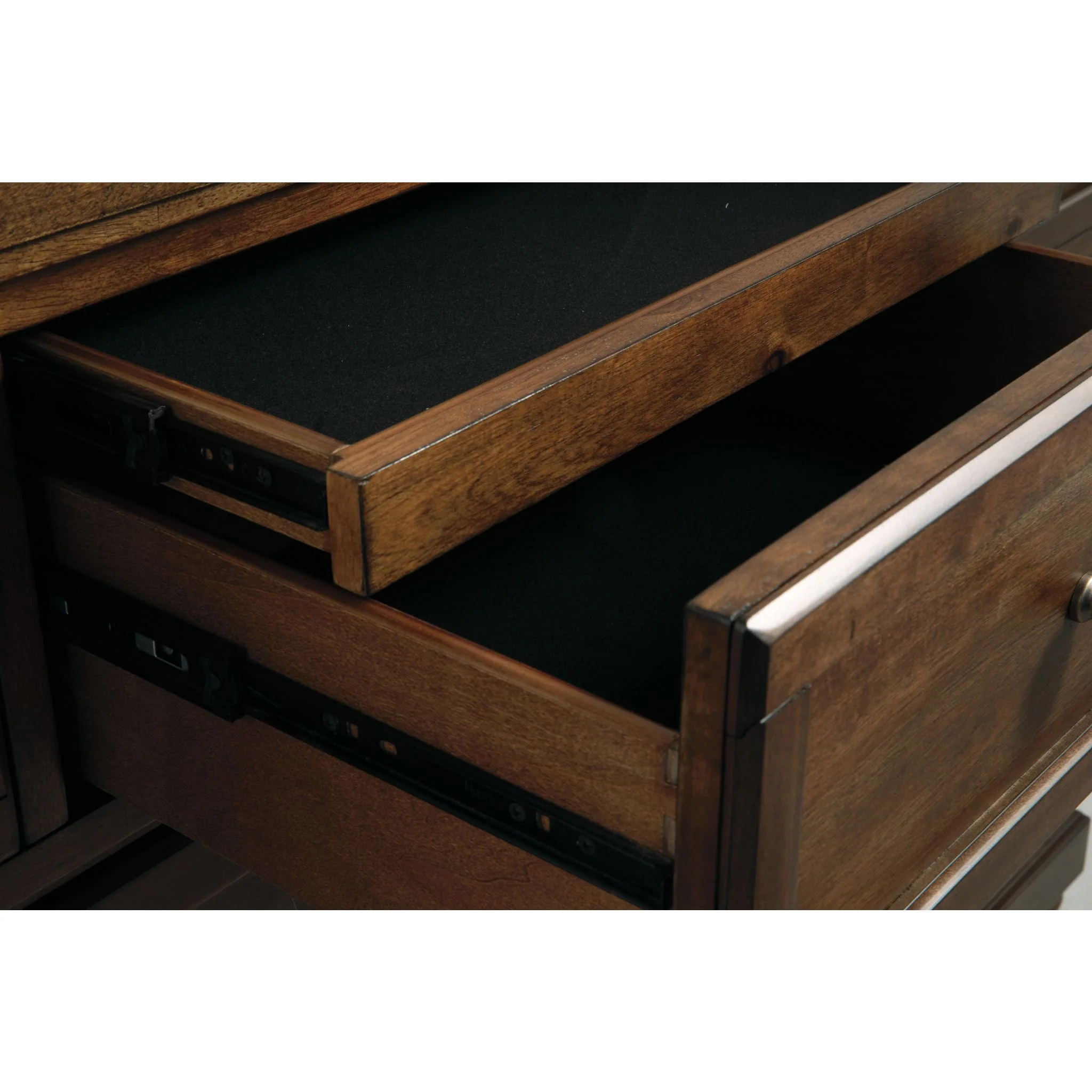 Flynnter Dresser and Mirror - Medium Brown - Image 7