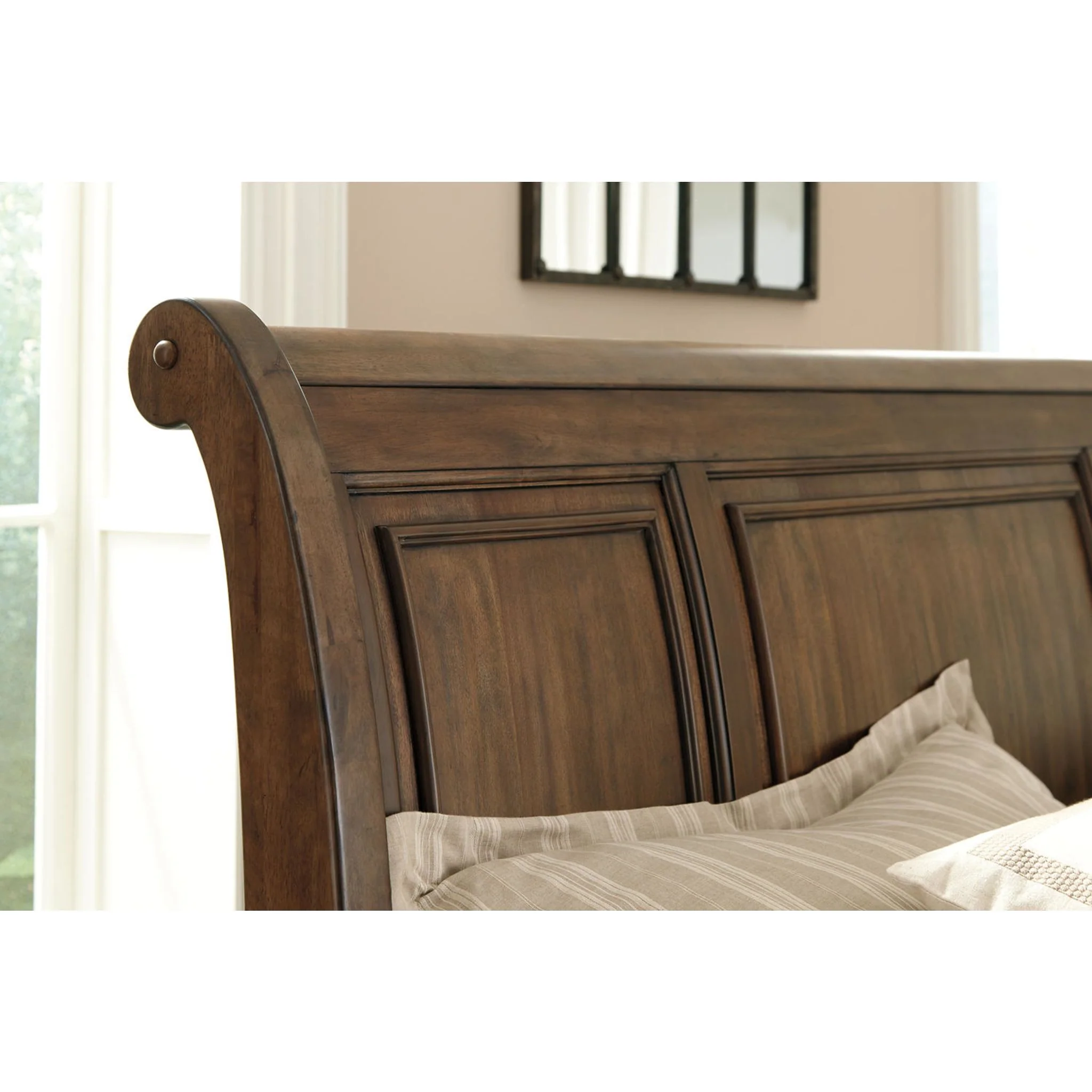 Flynnter Sleigh Storage Bed - Medium Brown - Image 15