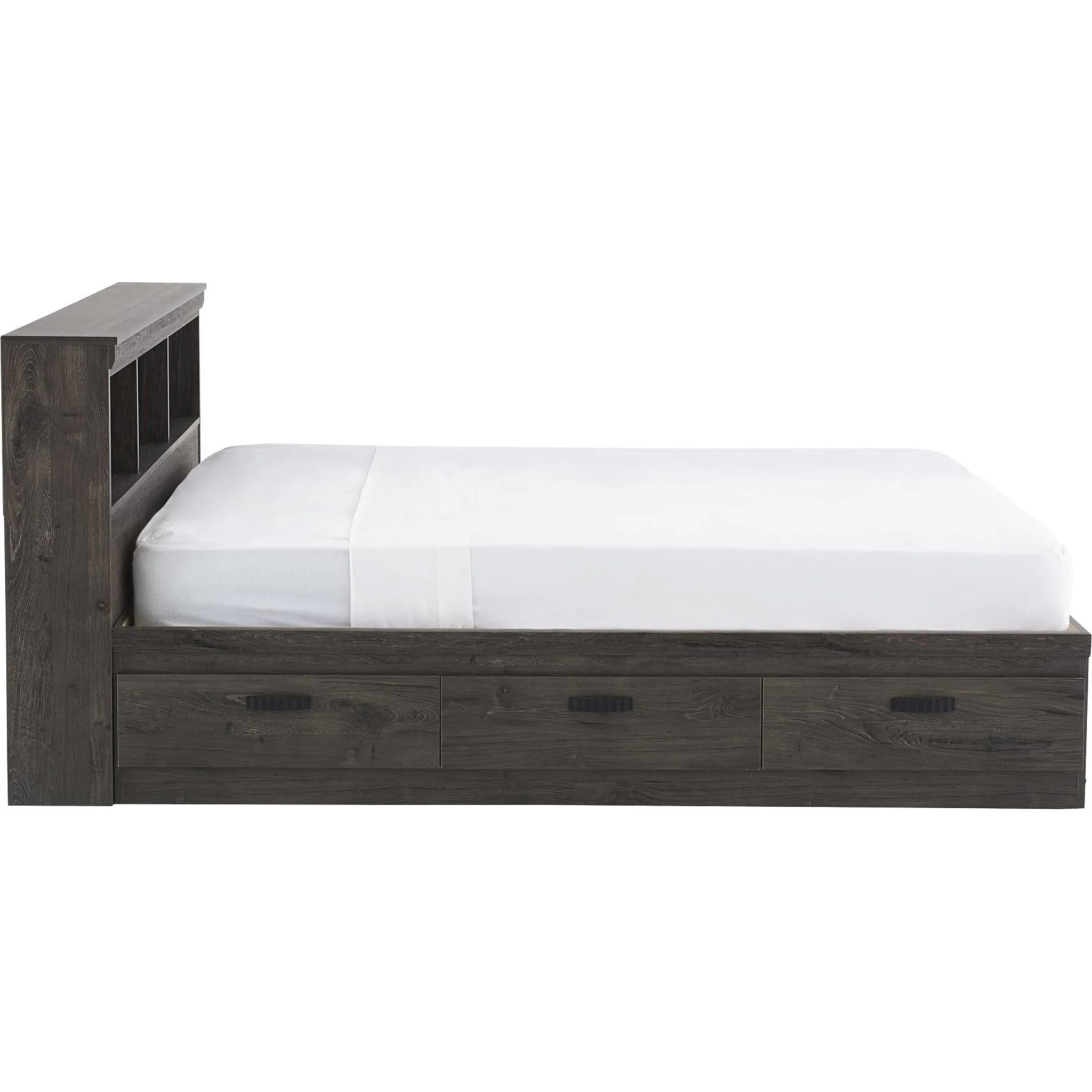 Fontana Bookcase Mates Bed - Alabaster Oak - Image 11