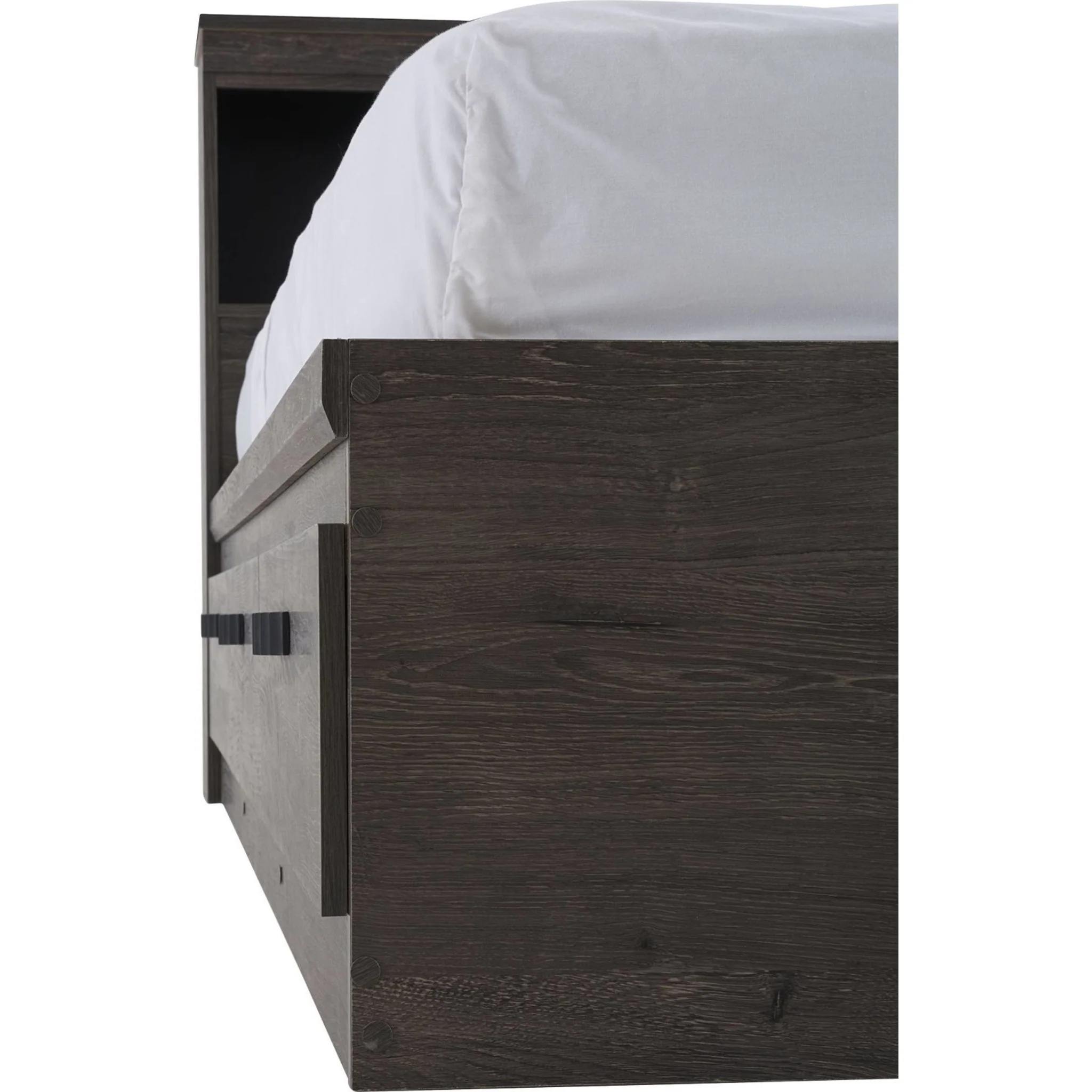 Fontana Bookcase Mates Bed - Alabaster Oak - Image 14