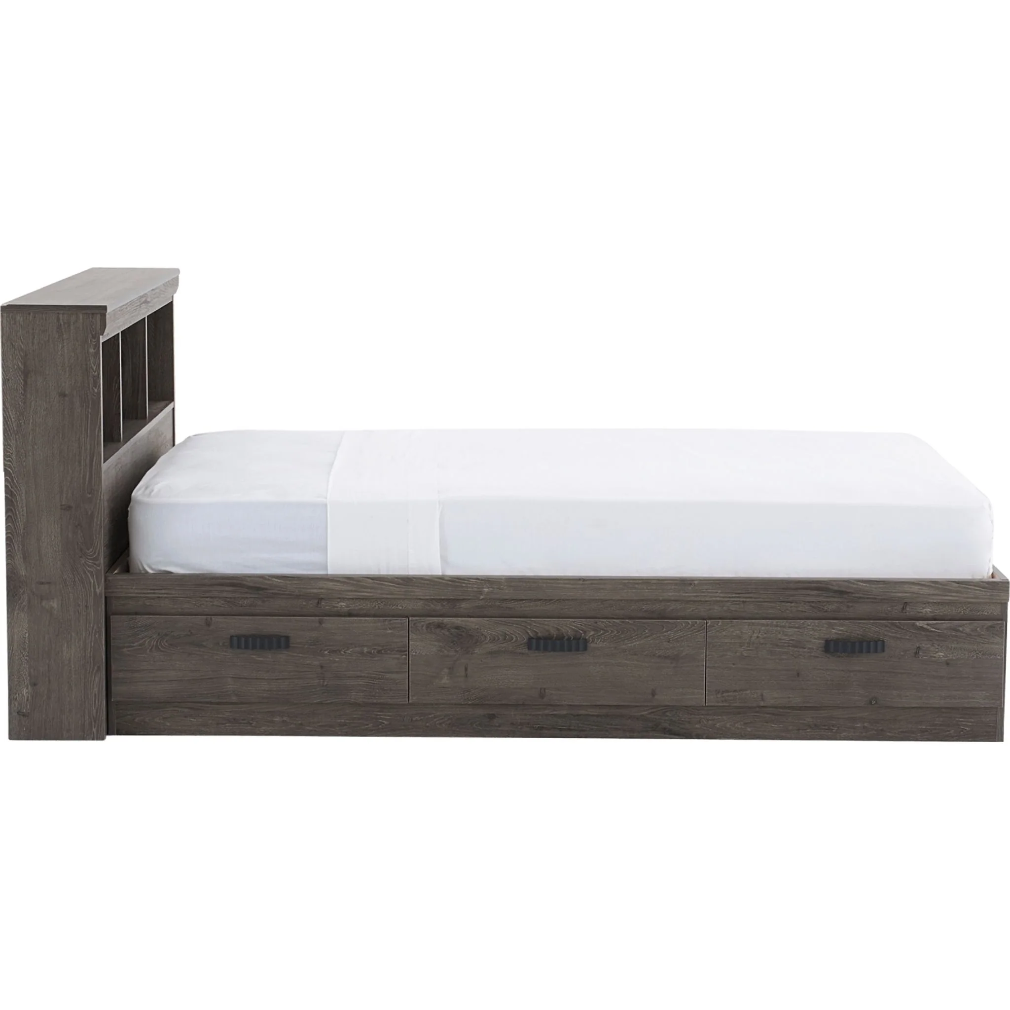 Fontana Bookcase Mates Bed - Alabaster Oak - Image 3
