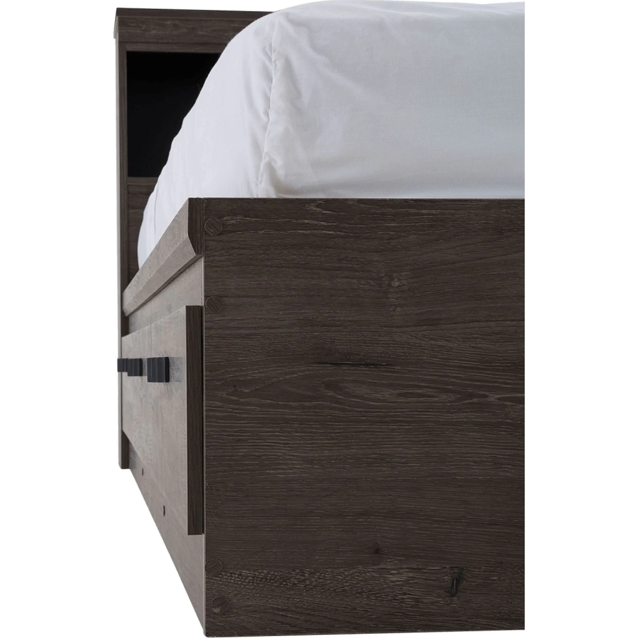 Fontana Bookcase Mates Bed - Alabaster Oak - Image 6
