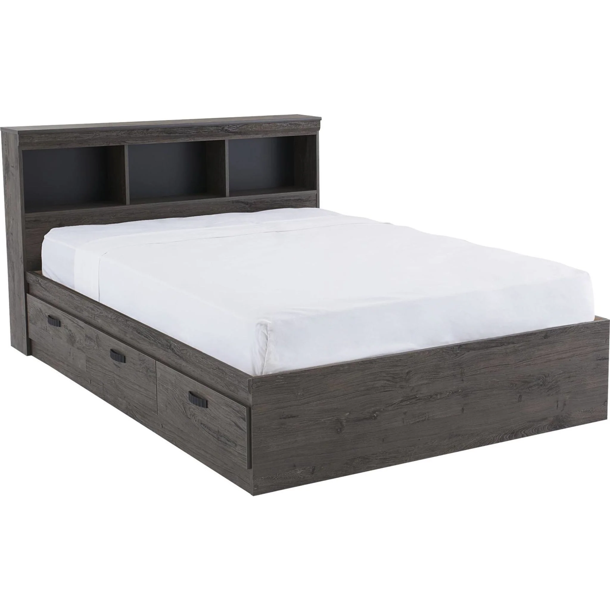 Fontana Bookcase Mates Bed - Alabaster Oak - Image 9