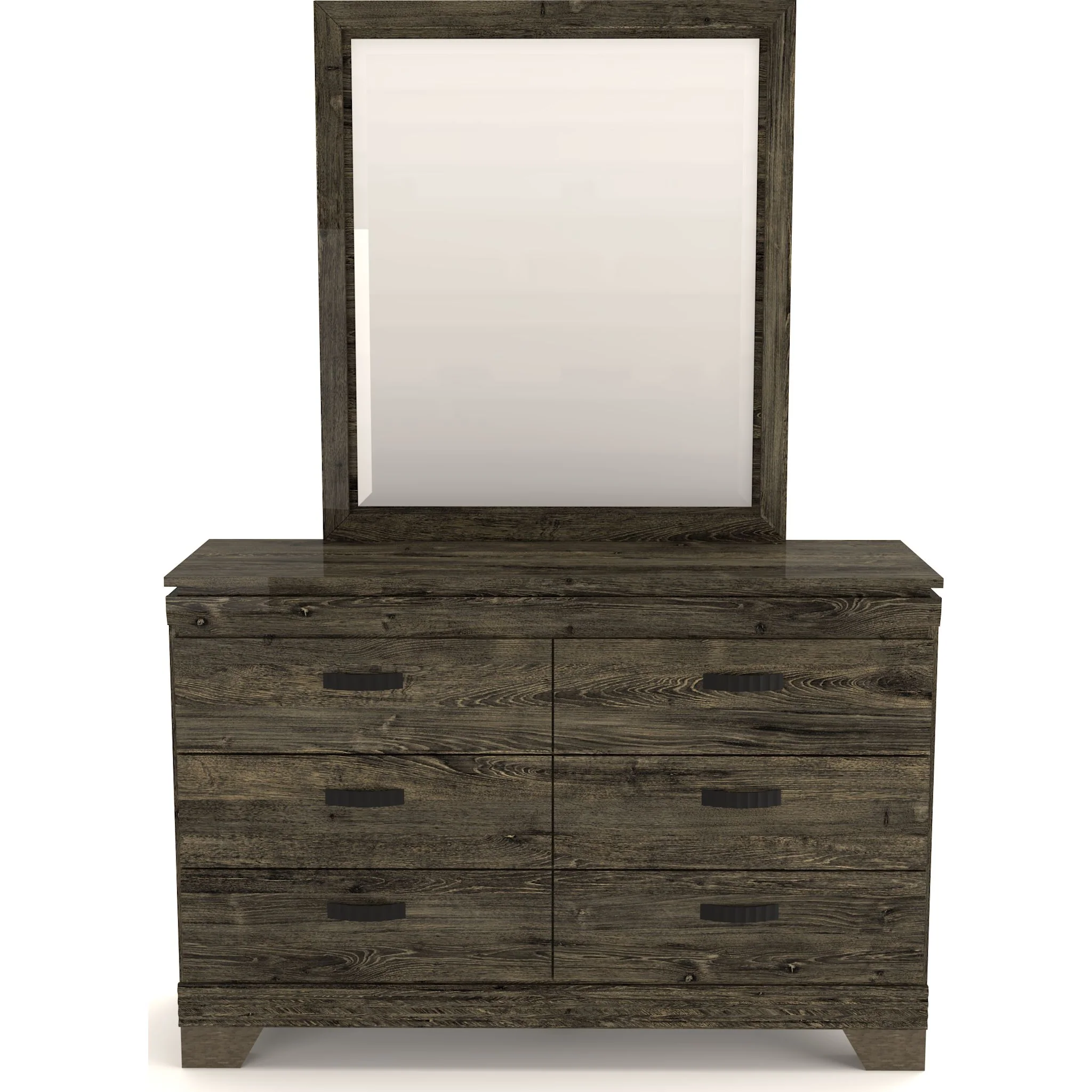 Fontana Dresser and Mirror - Alabaster Oak - Image 2
