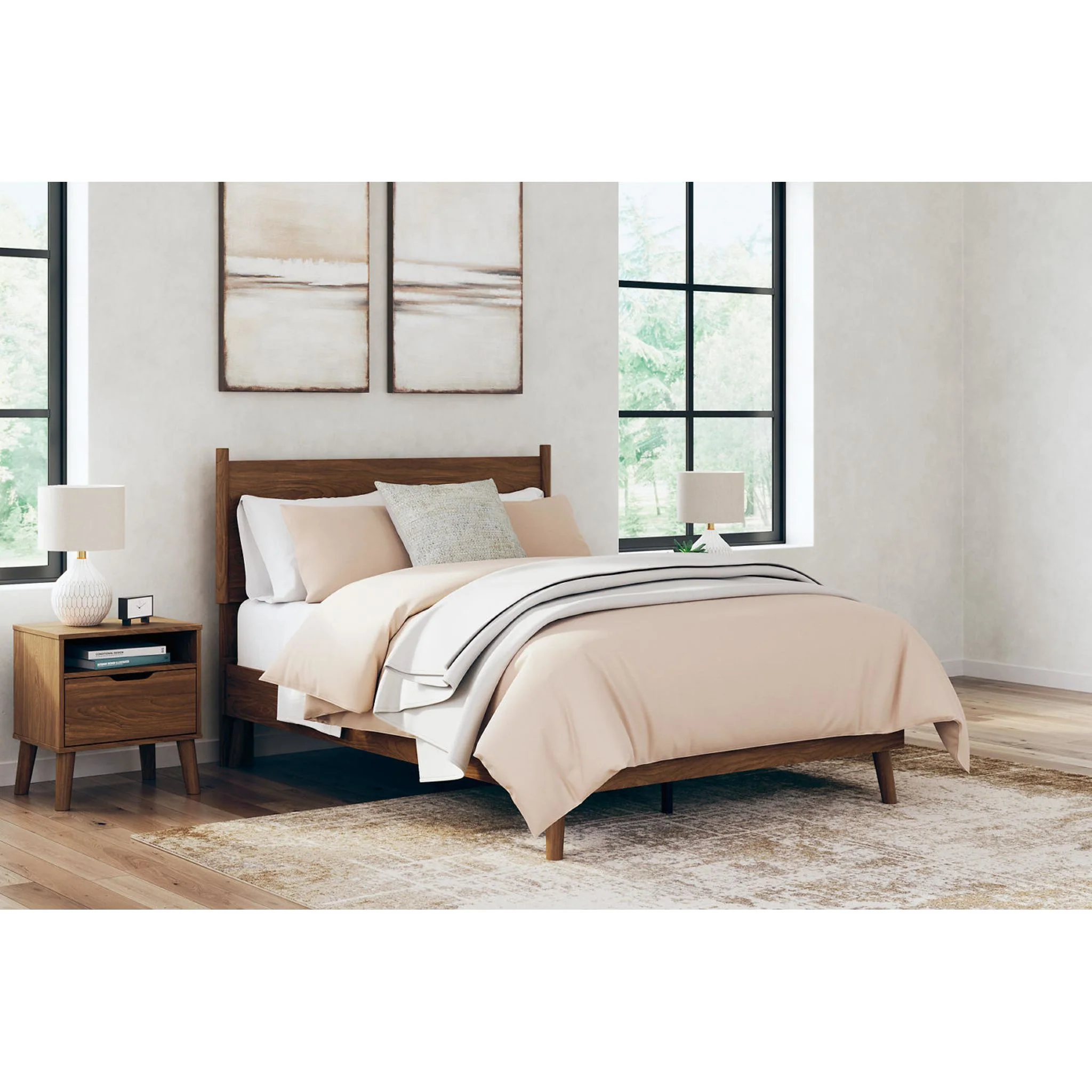 Fordmont Full Platform Bed - Cognac - Image 2