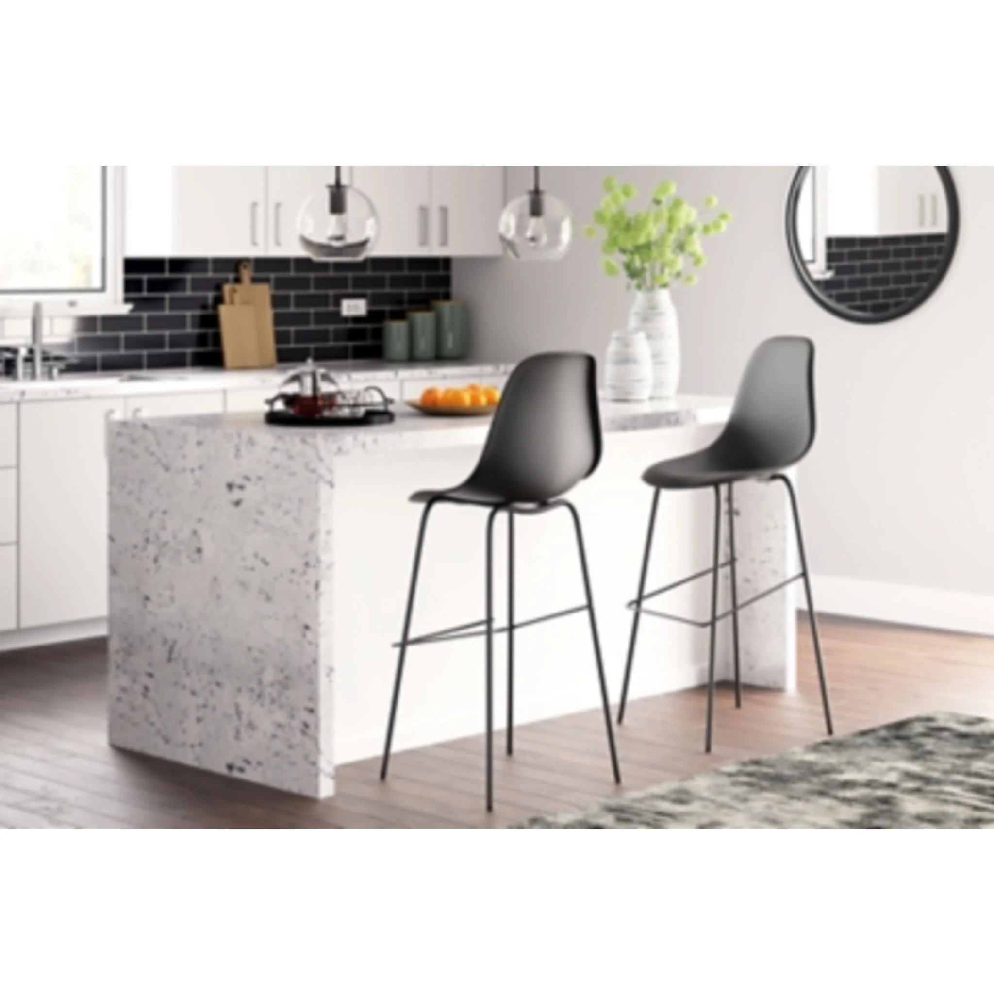 Forestead Bar Height Stool - Black - (D130-130) - Image 2