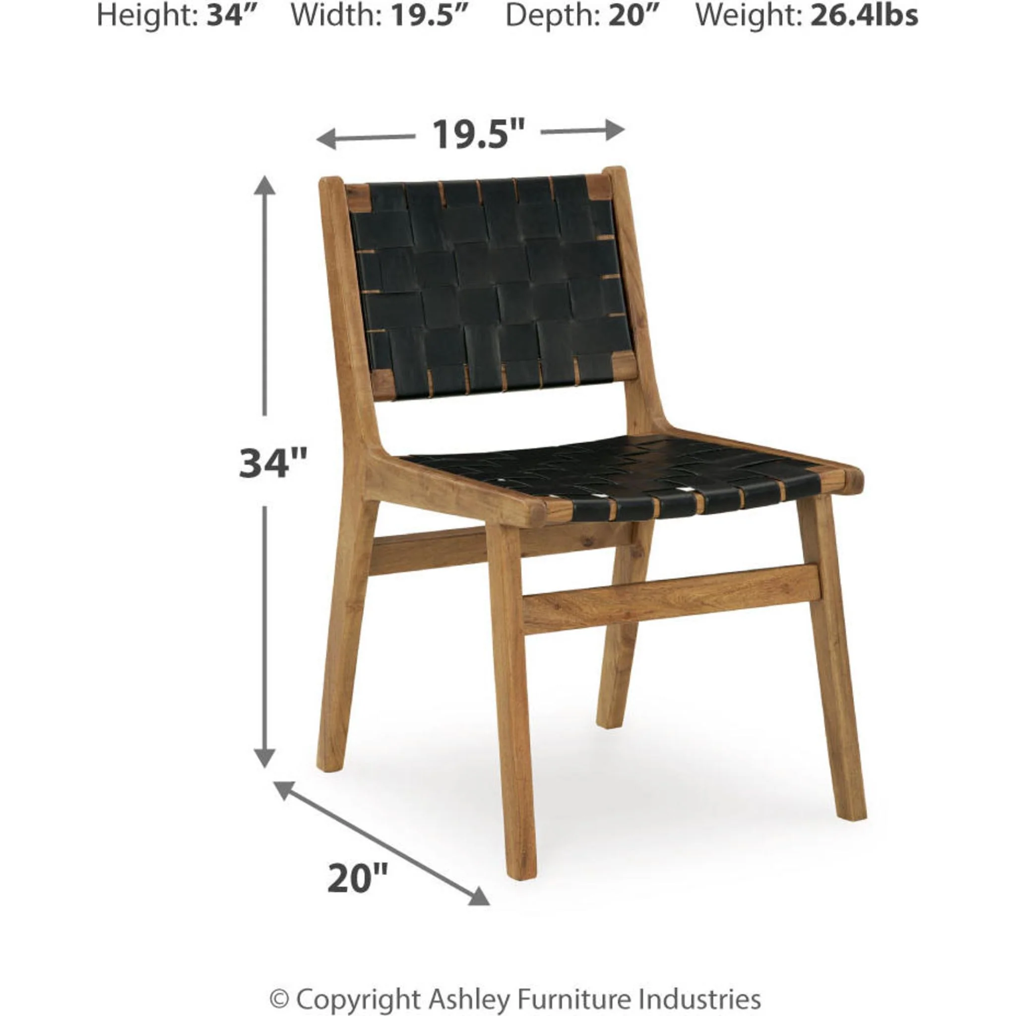 Fortmaine Dining Chair - Brown/Black - (D872-01) - Image 5