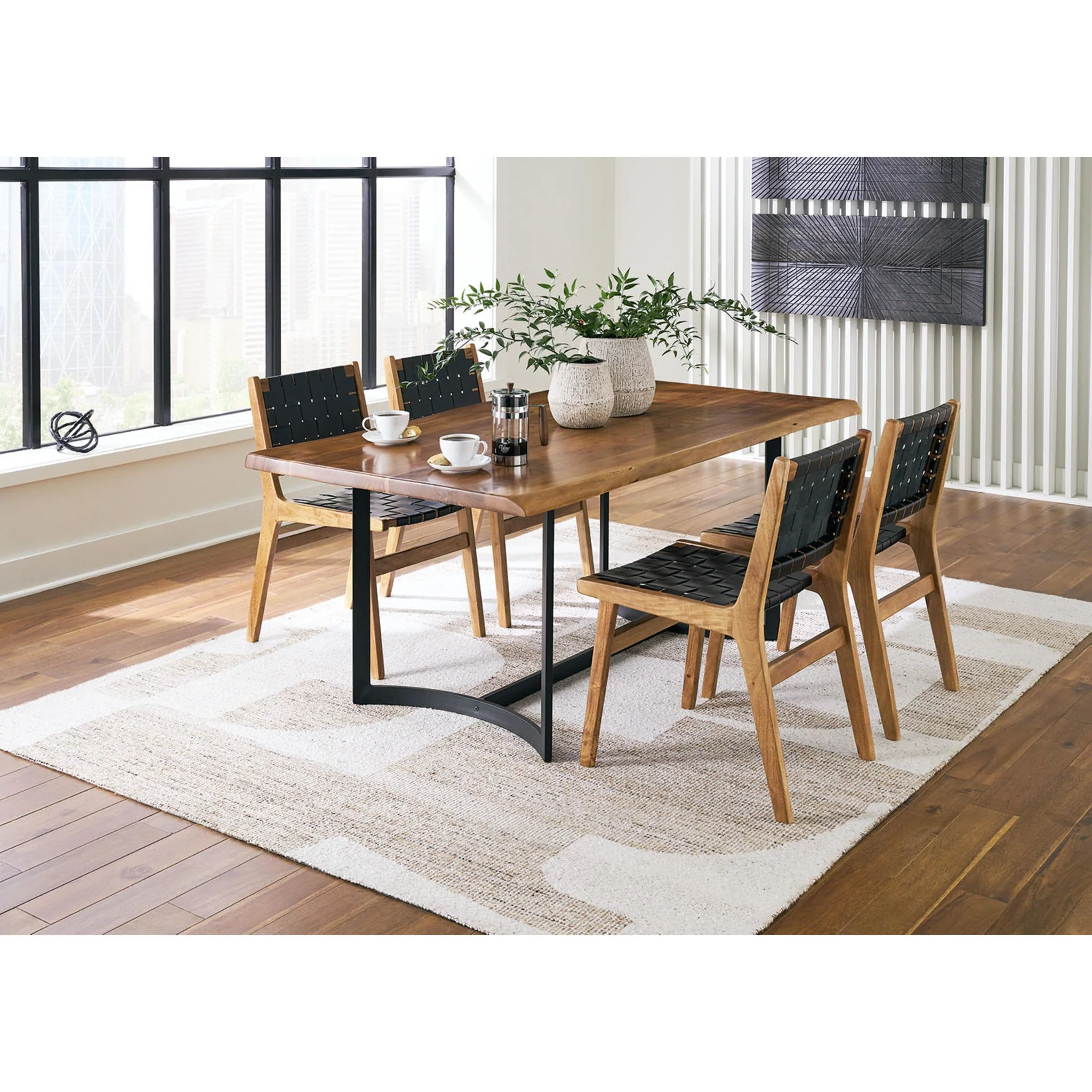 Fortmaine Dining Table - Brown/Black - (D872-25) - Image 8