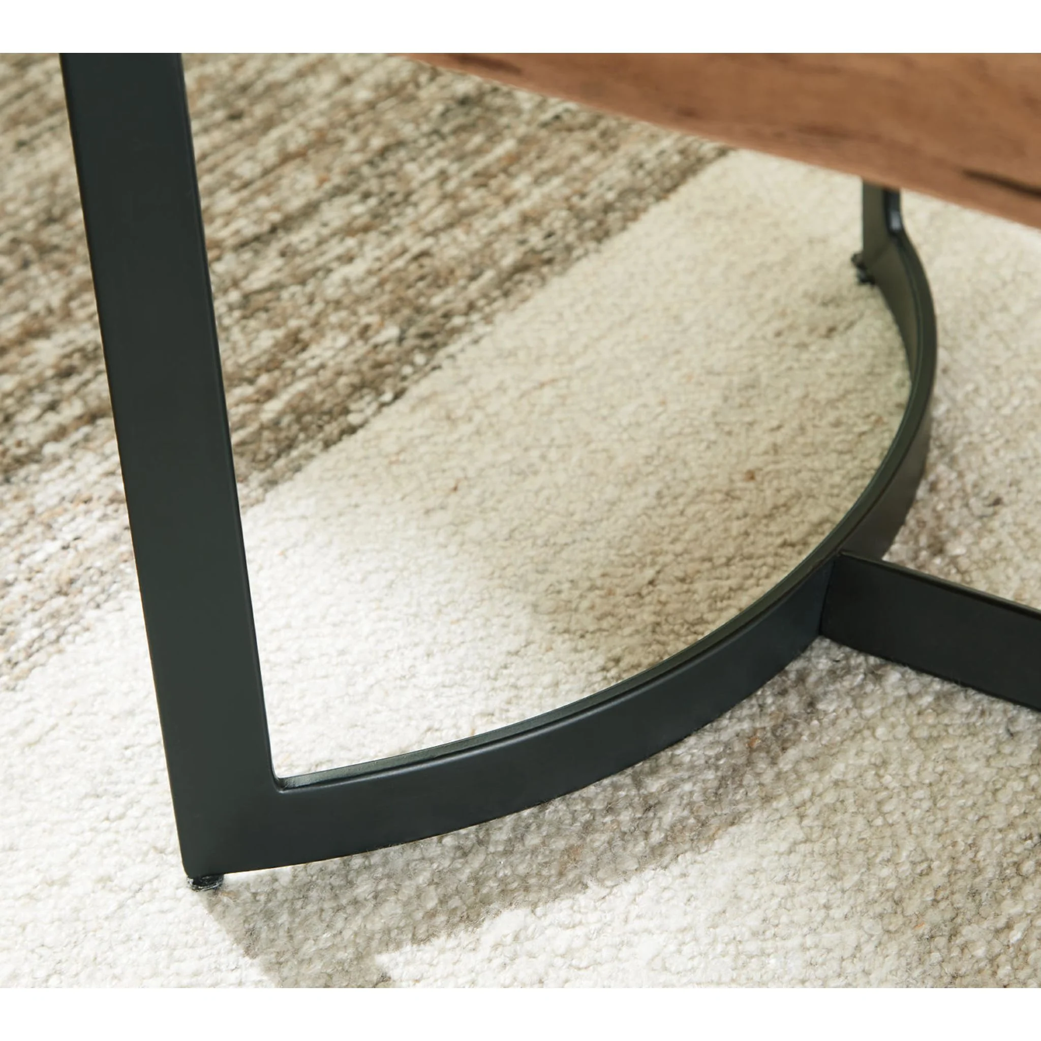 Fortmaine End Table - Brown/Black - Image 13